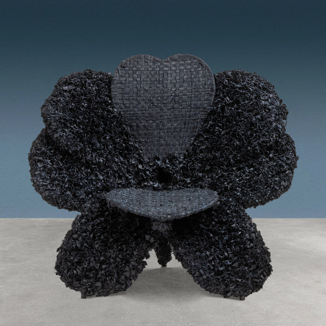 Fiore Bulat Armchair Tessuto Series Iron Design Anacleto Spazzapan 2000s