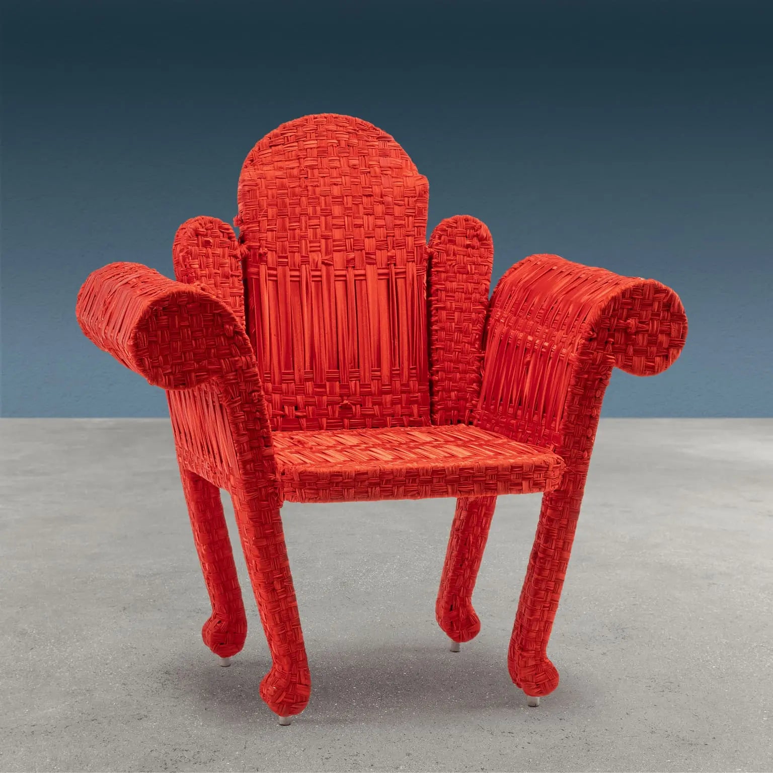 Tre Schienali Armchair Fabric Series Design Anacleto Spazzapan
