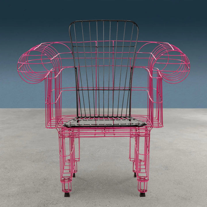 Lady Armchair Minimalisti Series Iron Design Anacleto Spazzapan - Design Anacleto Spazzapan | Modernism  Armchairs