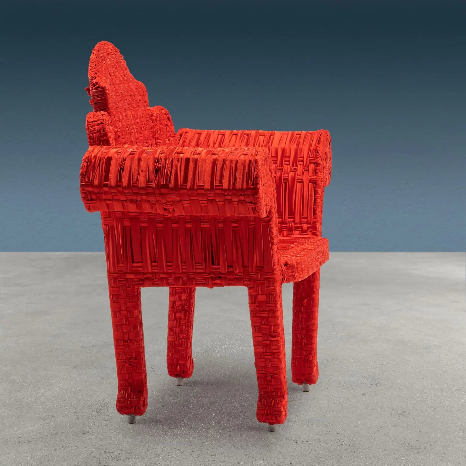 Tre Schienali Armchair Fabric Series Design Anacleto Spazzapan