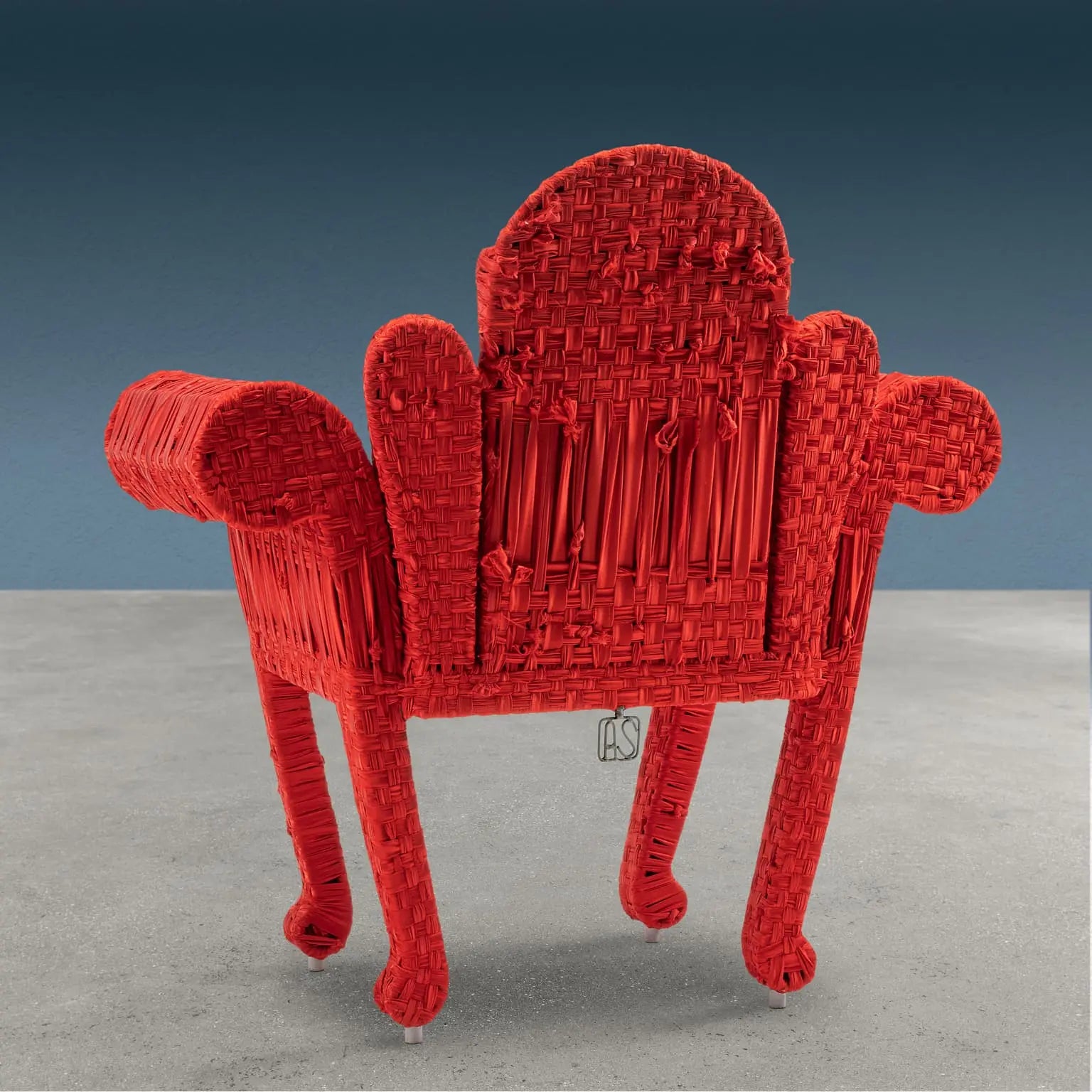 Tre Schienali Armchair Fabric Series Design Anacleto Spazzapan