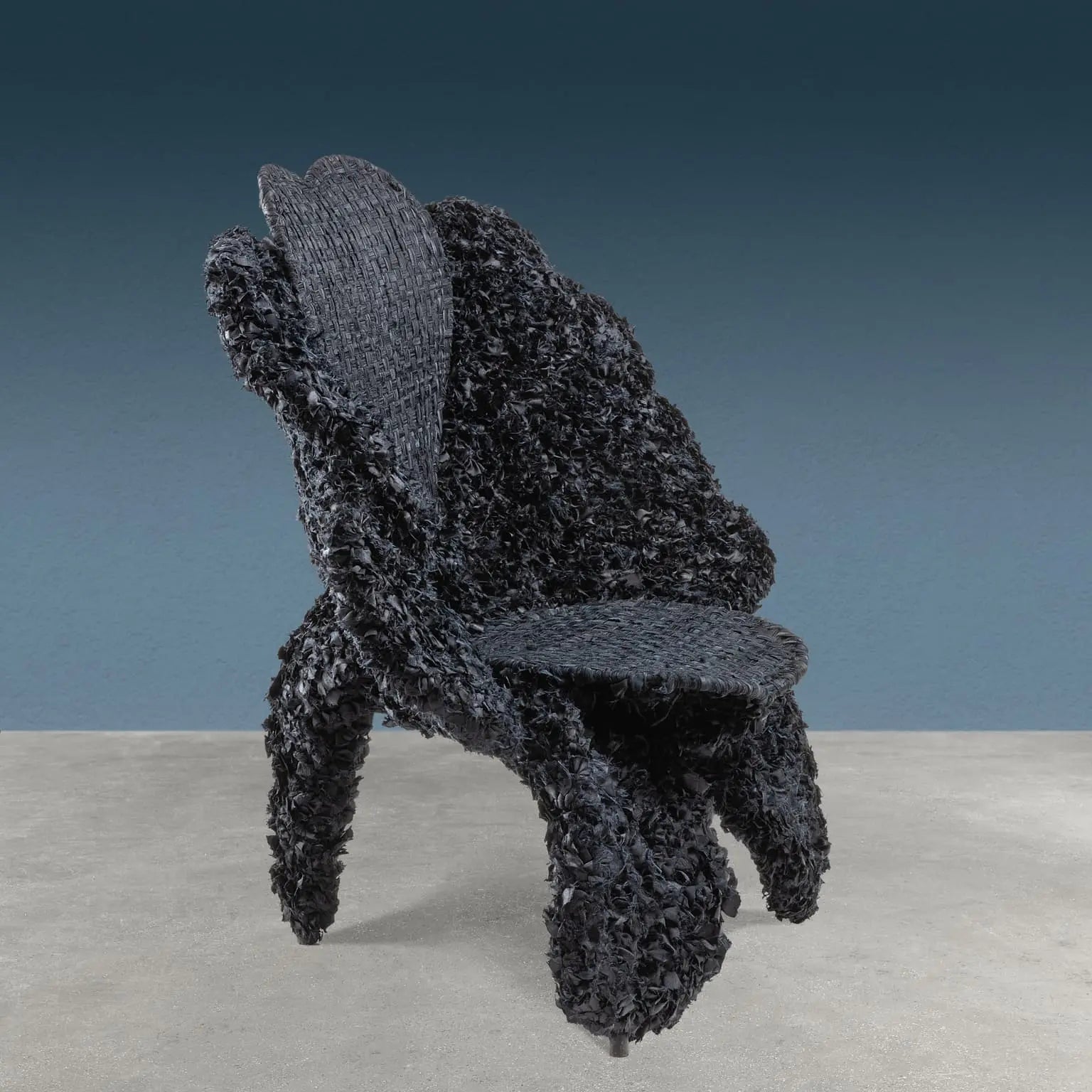 Fiore Bulat Armchair Tessuto Series Iron Design Anacleto Spazzapan 2000s