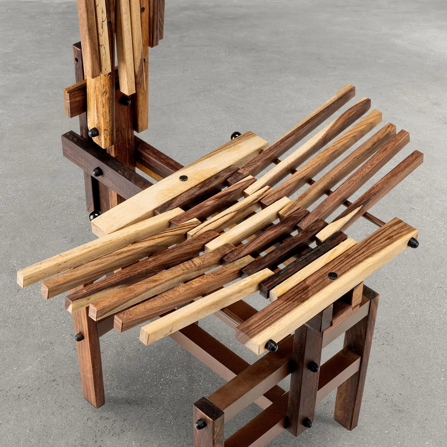 Post-Modern Sculptural Chair Wood Design Anacleto Spazzapan - Design Anacleto Spazzapan | Modernism  Chairs