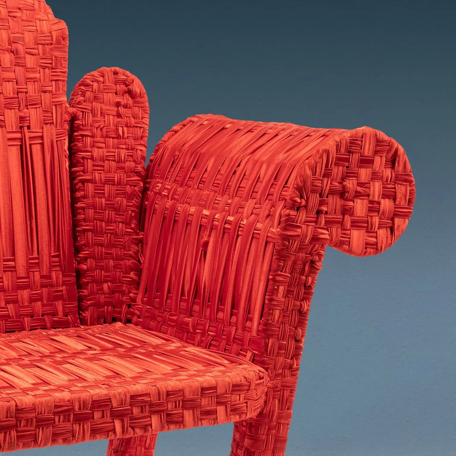 Tre Schienali Armchair Fabric Series Design Anacleto Spazzapan