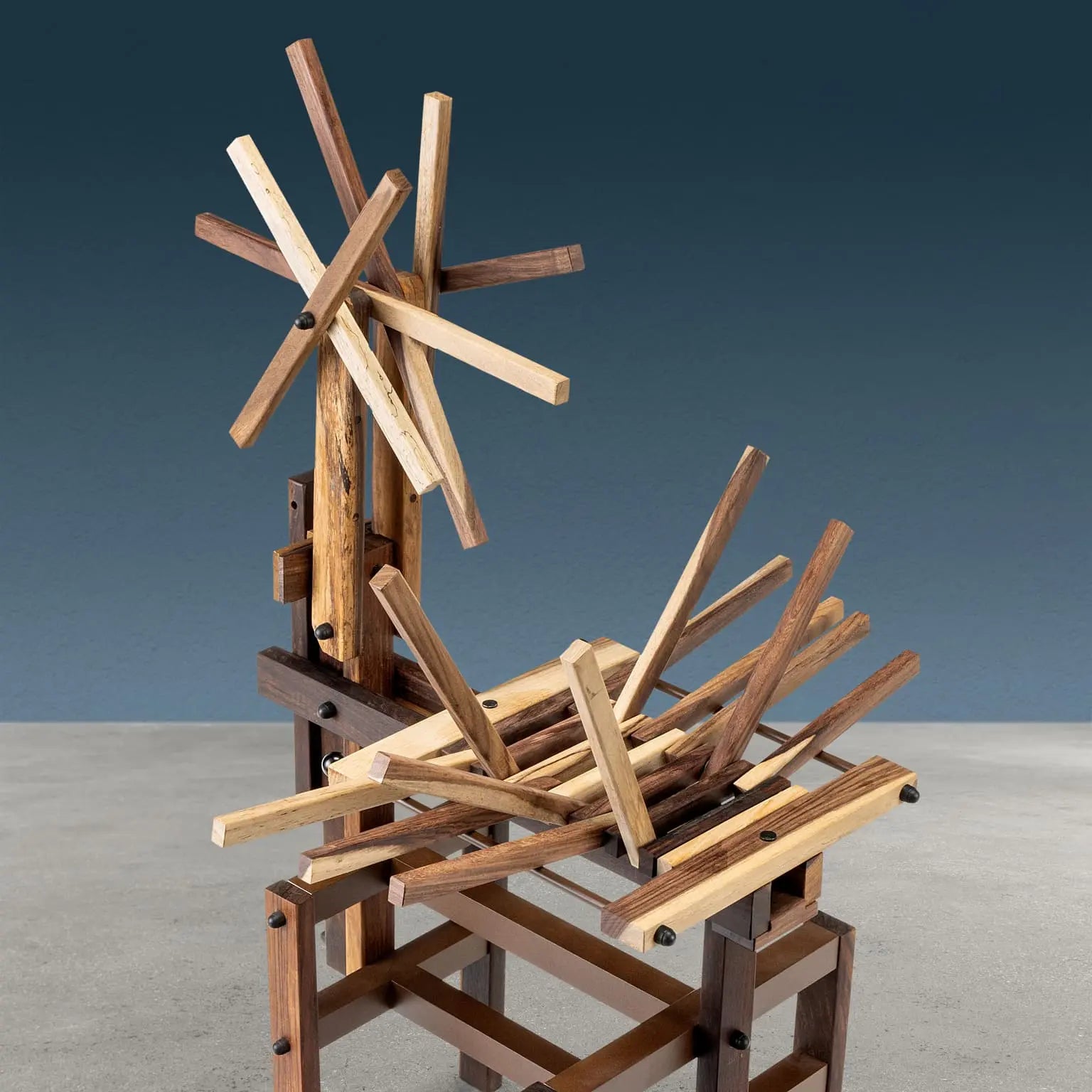 Post-Modern Sculptural Chair Wood Design Anacleto Spazzapan - Design Anacleto Spazzapan | Modernism  Chairs