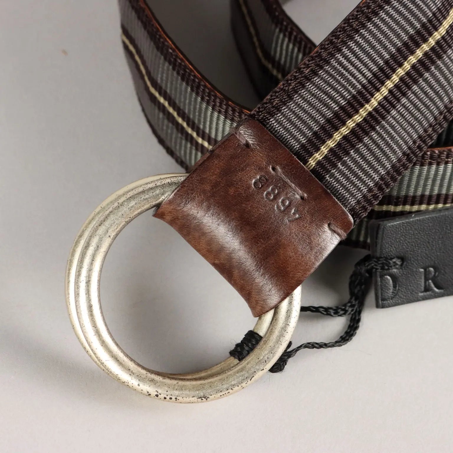 Second Hand Belt Orciani Leather Canvas Buckle Italy | Clothing & House Linens | Second hand
