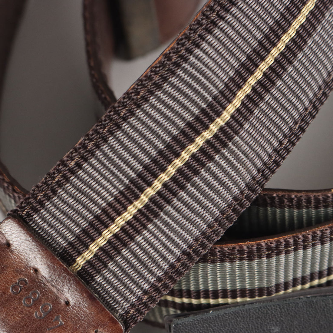 Second Hand Belt Orciani Leather Canvas Buckle Italy | Clothing & House Linens  Second hand