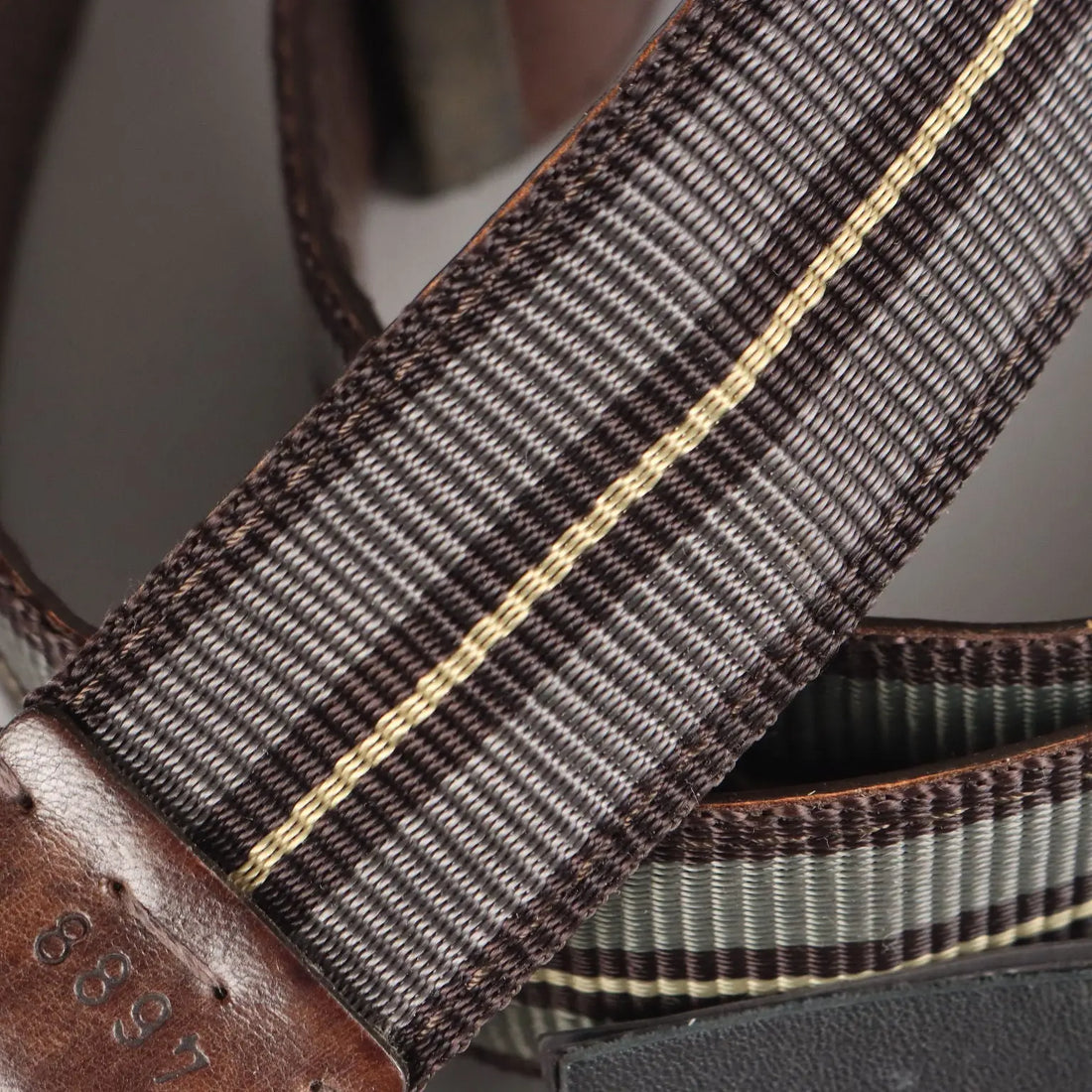 Second Hand Belt Orciani Leather Canvas Buckle Italy | Clothing & House Linens | Second hand