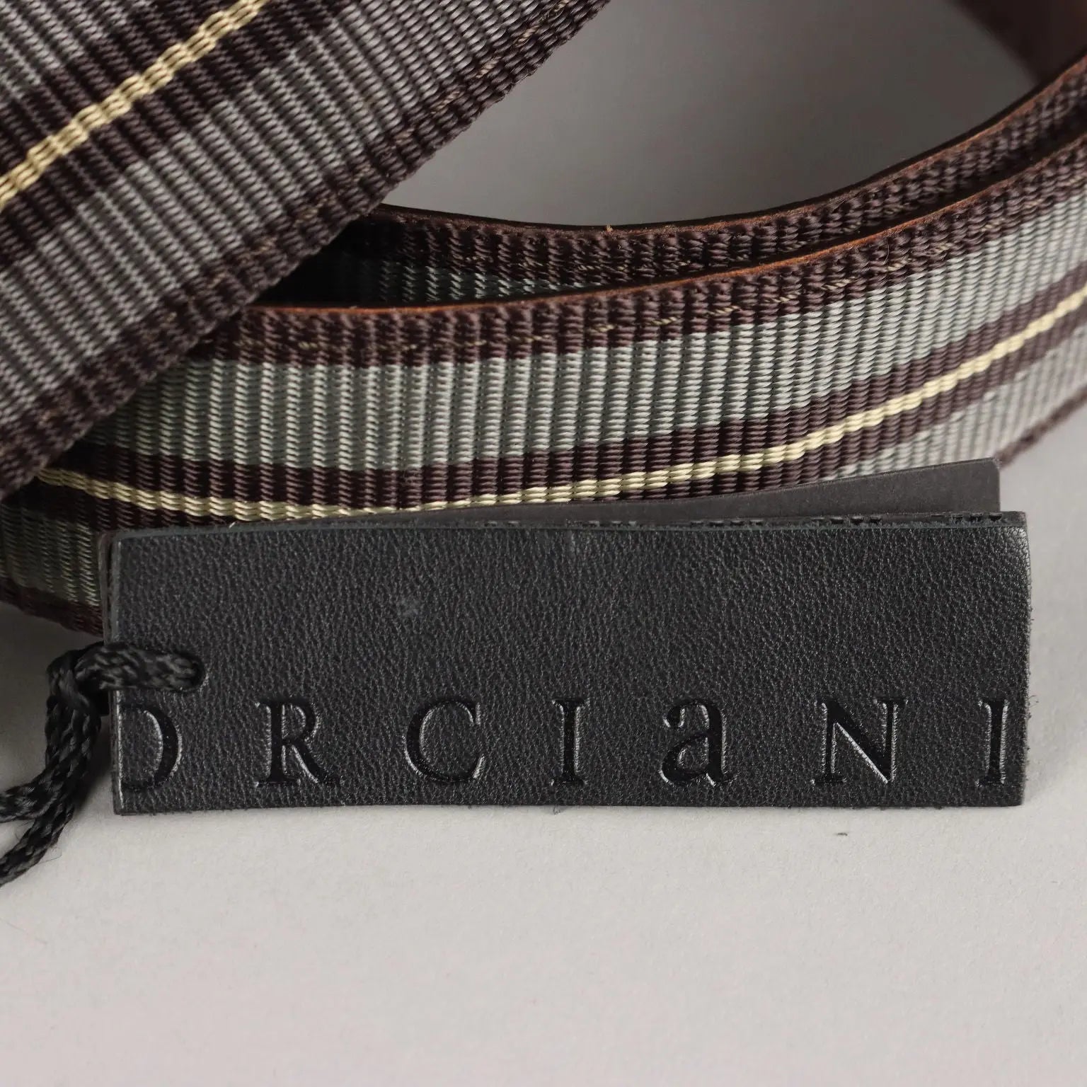 Second Hand Belt Orciani Leather Canvas Buckle Italy | Clothing & House Linens | Second hand