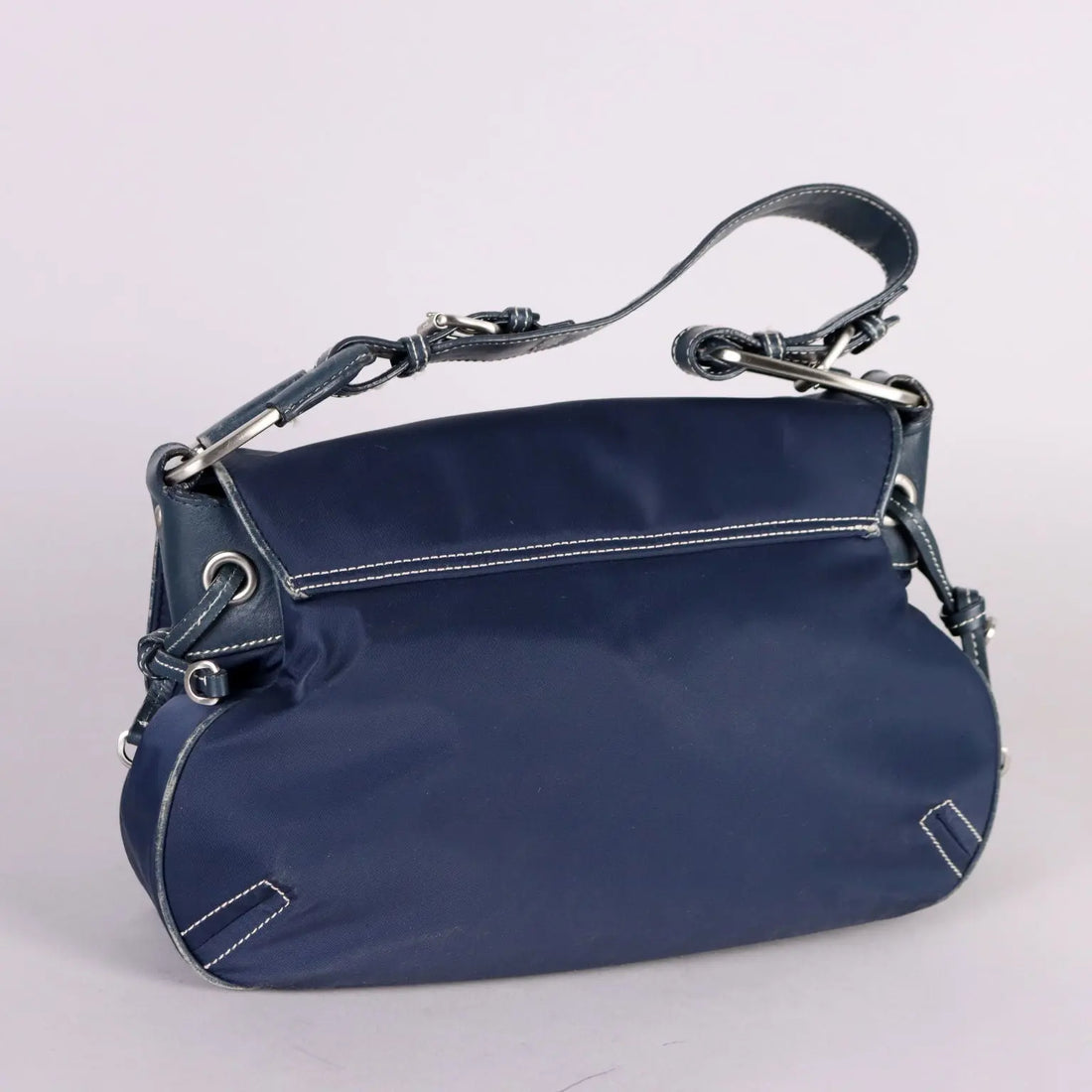 Second Hand Bag by Furla Blue Leather Nylon Italy - Nylon and Leather | Clothing & House Linens | Second hand