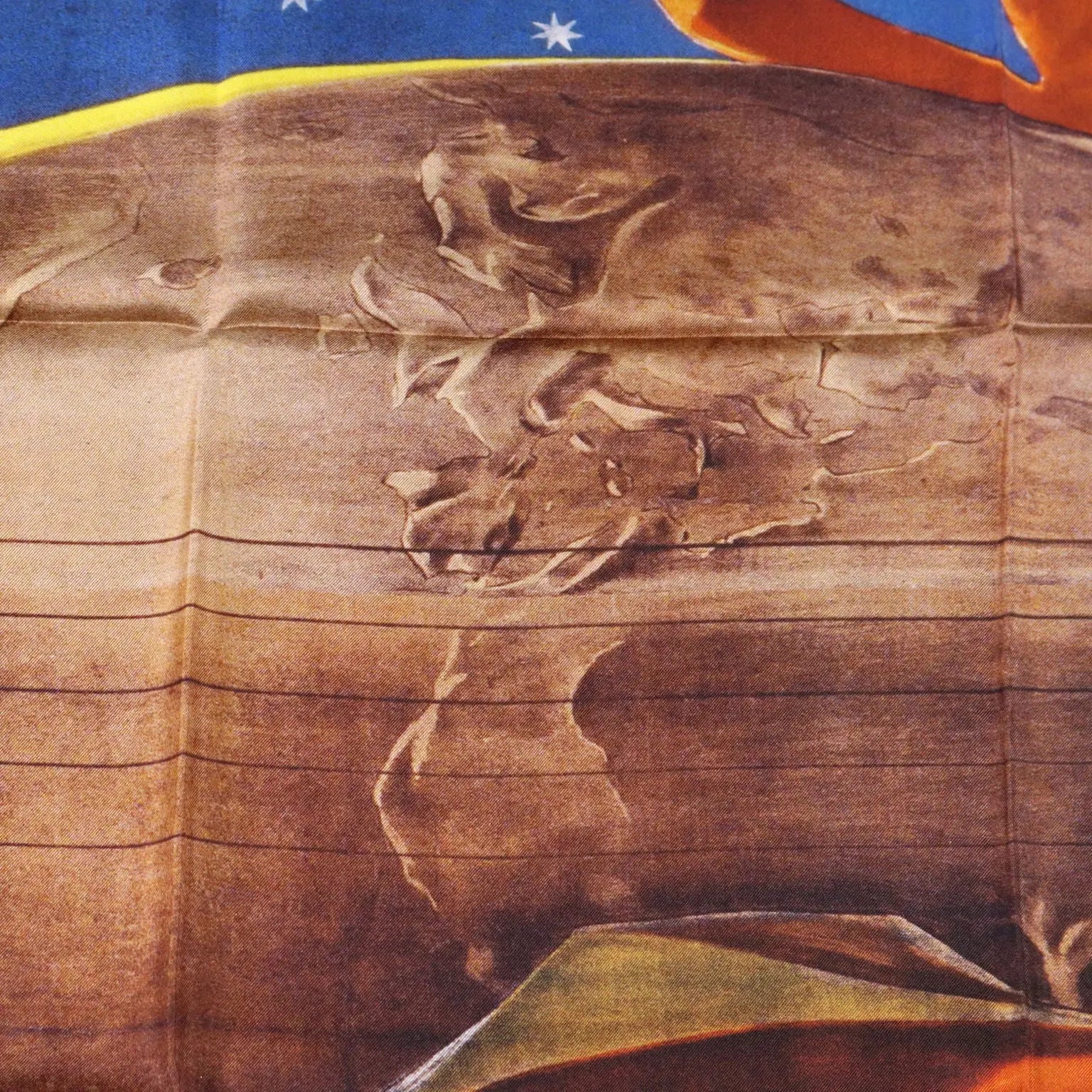 Bolaffi Scarf Scribo Ergo Sum Second Hand Silk Italy - Pure Silk | Clothing & House Linens | Second hand