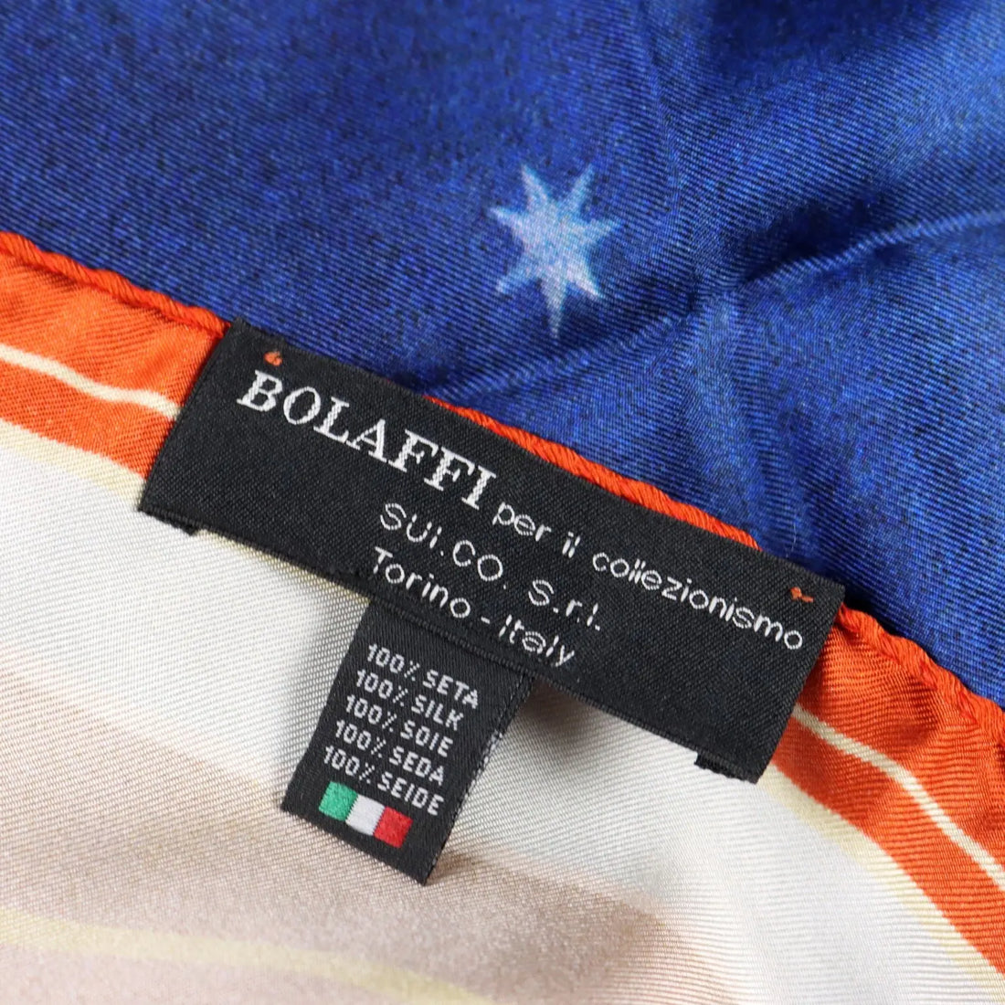 Bolaffi Scarf Scribo Ergo Sum Second Hand Silk Italy - Pure Silk | Clothing & House Linens | Second hand