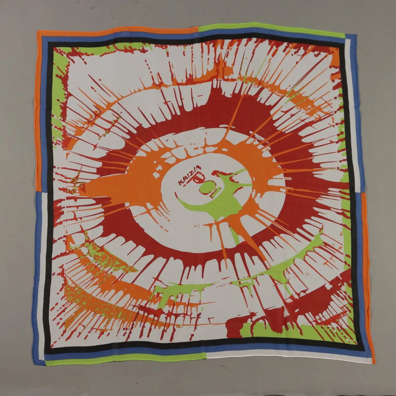 Krizia Scarf Pure Silk Geometric Print Second Hand Italy - Pure Silk | Clothing & House Linens | Second hand