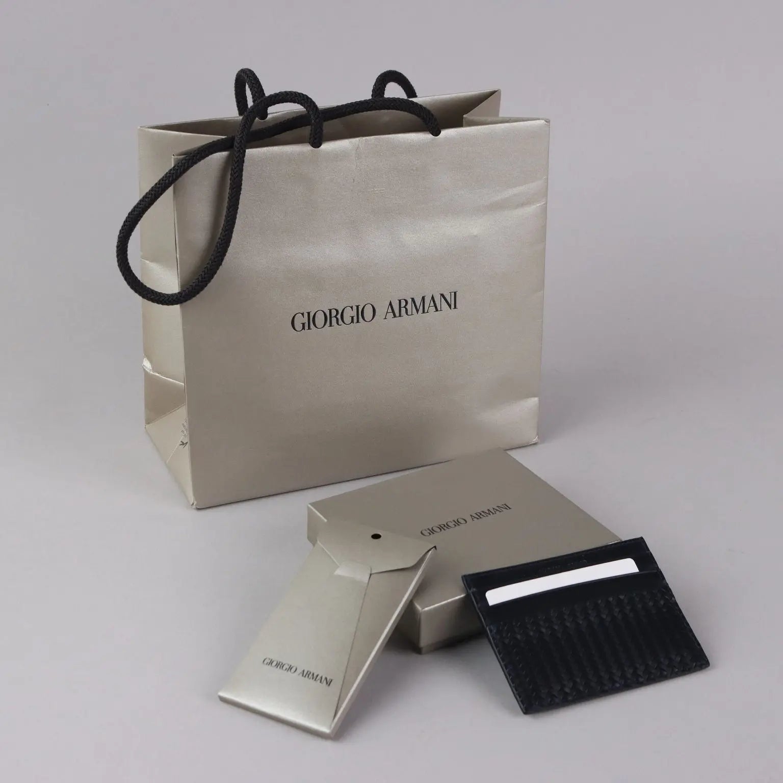 Giorgio Armani Card Holder Genuine Leather Italy Second Hand - Genuine Leather | Clothing & House Linens | Second hand