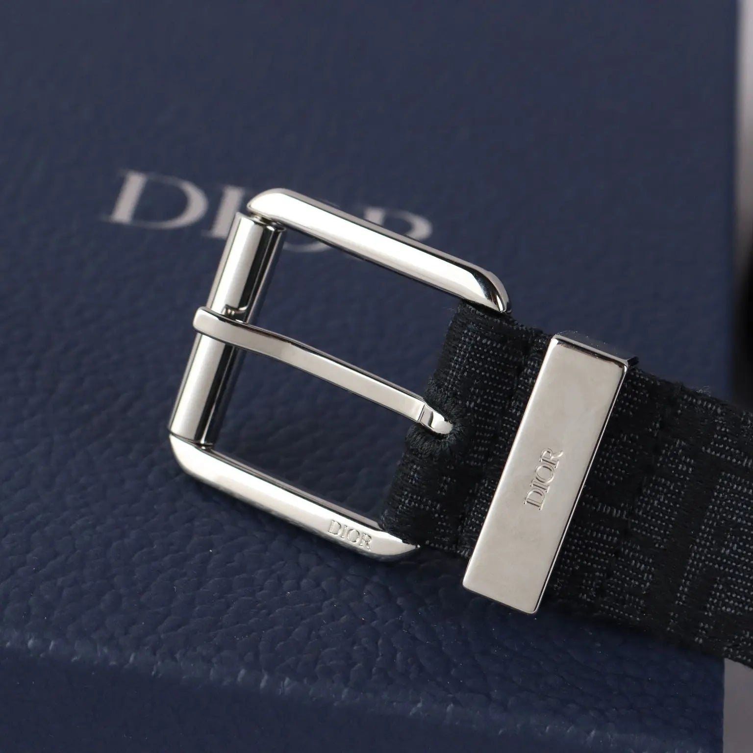 Dior Men's Belt Jacquard Canvas Leather Second Hand France - Jacquard Canvas and Leather | Clothing & House Linens | Second hand