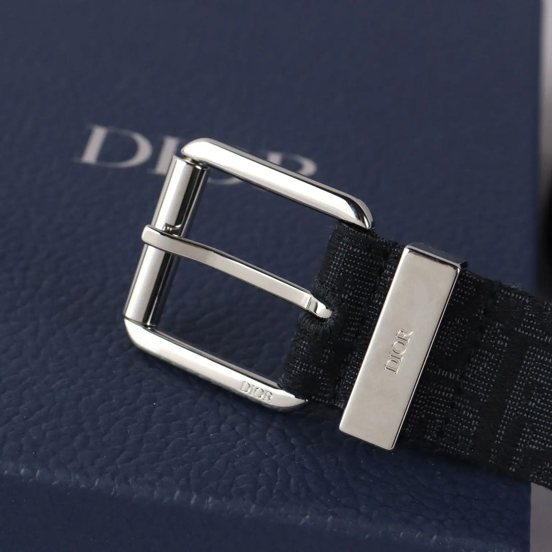 Dior Men's Belt Jacquard Canvas Leather Second Hand France - Jacquard Canvas and Leather | Clothing & House Linens | Second hand