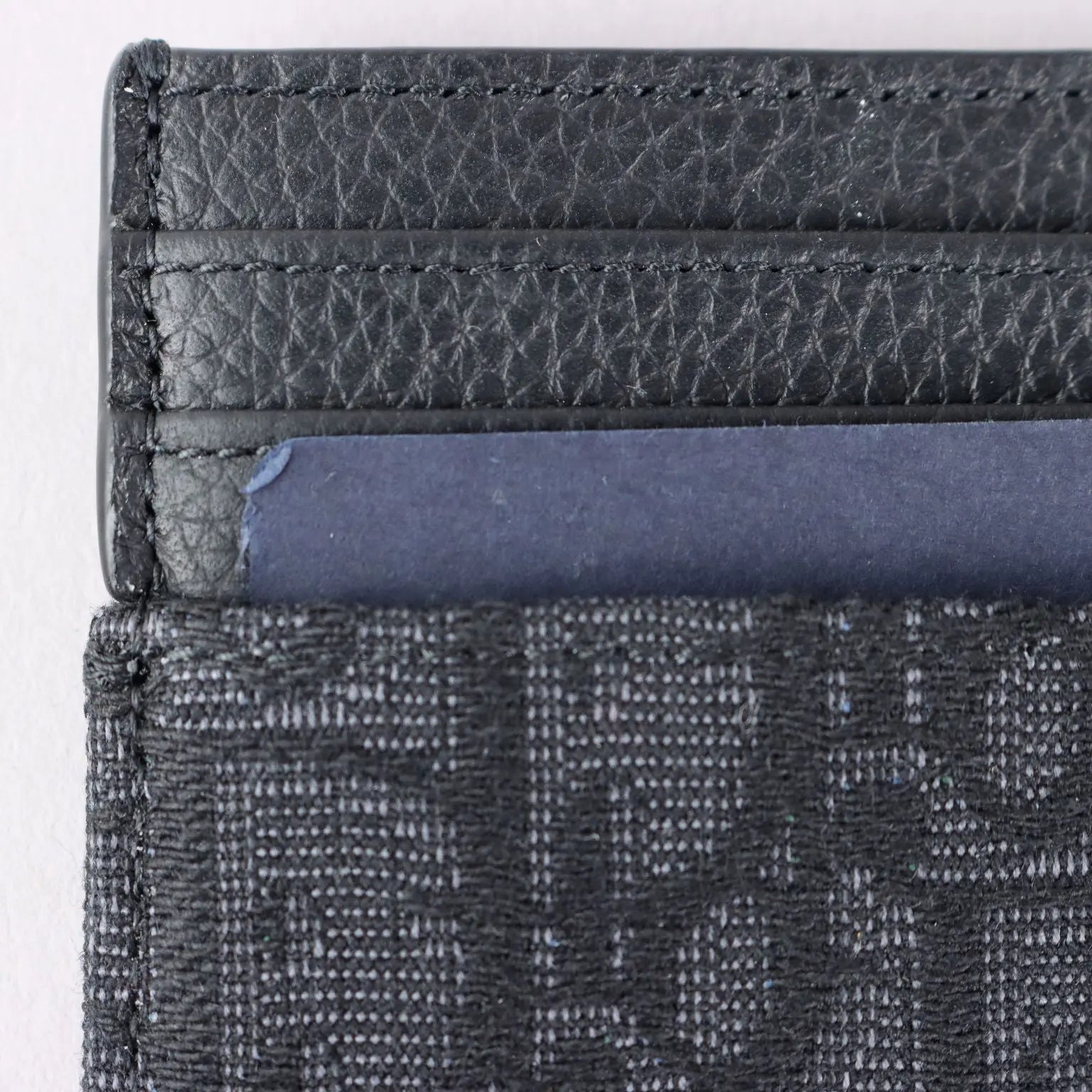 Dior Men's Card Holder Jacquard Canvas Leather France Second Hand - Jacquard Canvas and Leather | Clothing & House Linens | Second hand