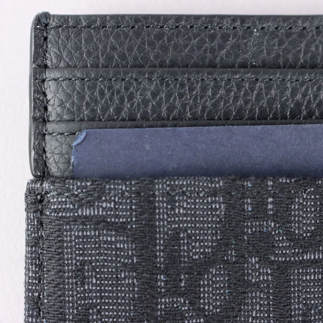 Dior Men's Card Holder Jacquard Canvas Leather France Second Hand - Jacquard Canvas and Leather | Clothing & House Linens | Second hand