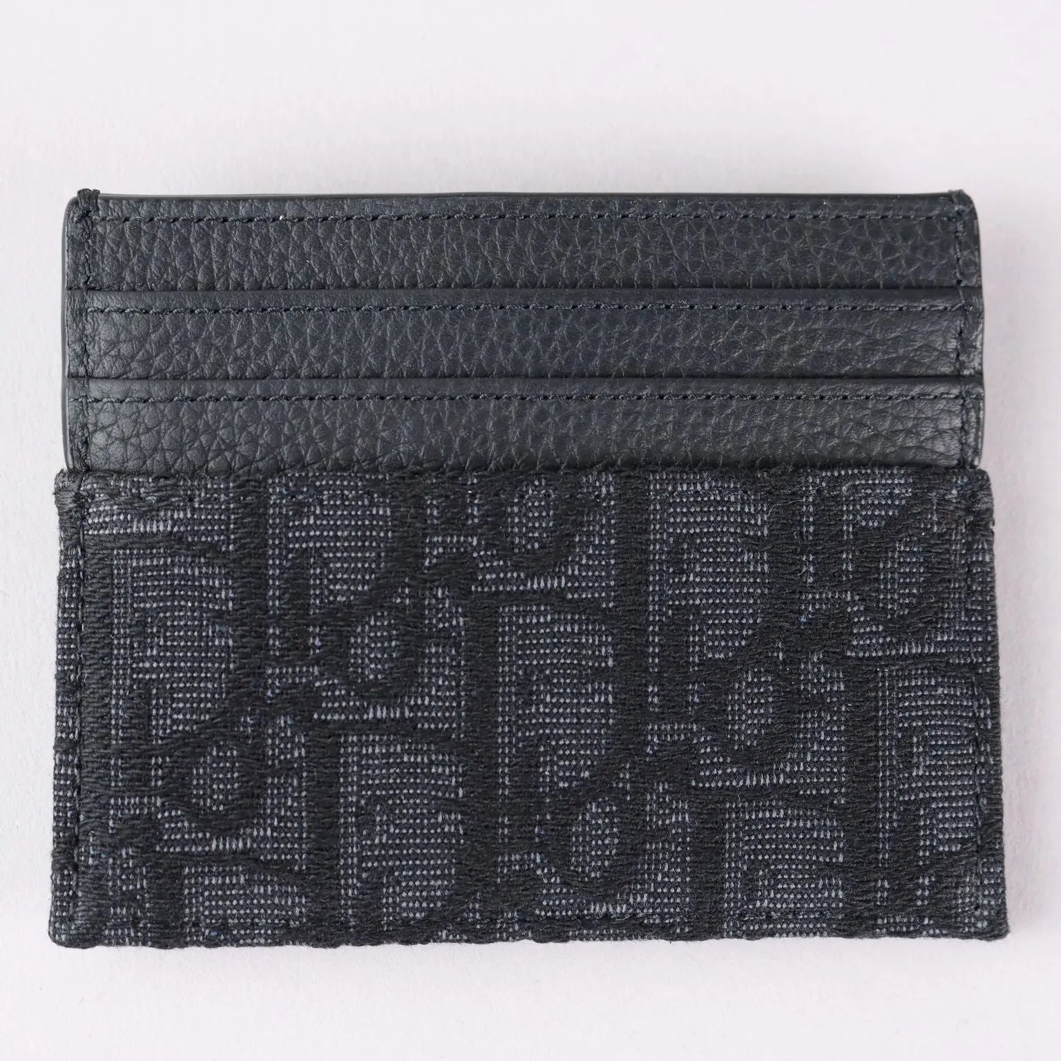 Dior Men's Card Holder Jacquard Canvas Leather France Second Hand - Jacquard Canvas and Leather | Clothing & House Linens | Second hand