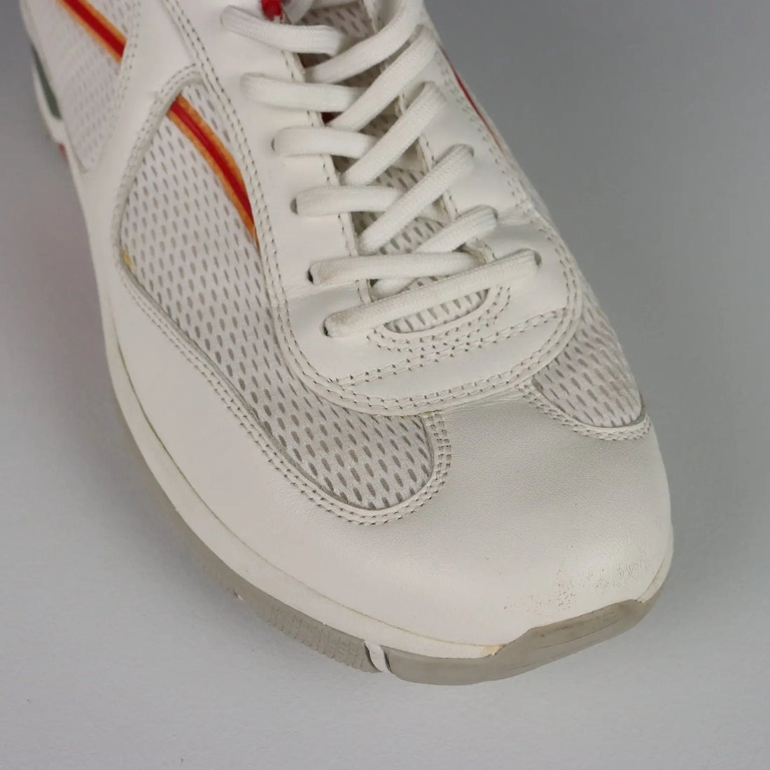 Prada Sneakers Leather Fabric Linea Rossa UK Size 7,5 Second Hand - UK Size 7.5 | Clothing & House Linens | Second hand