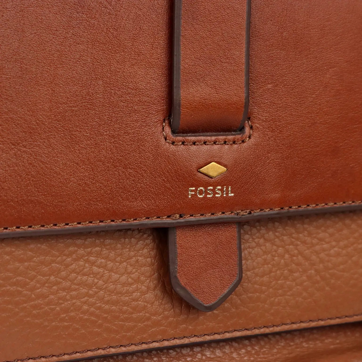 Fossil Kinley Bag Leather Fabric Adjustable Second Hand United States - Genuine Leather | Clothing & House Linens | Second hand