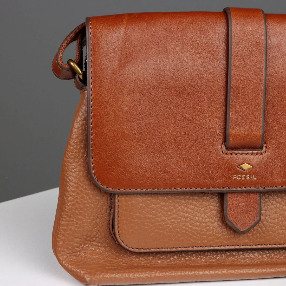 Fossil Kinley Bag Leather Fabric Adjustable Second Hand United States - Genuine Leather | Clothing & House Linens | Second hand