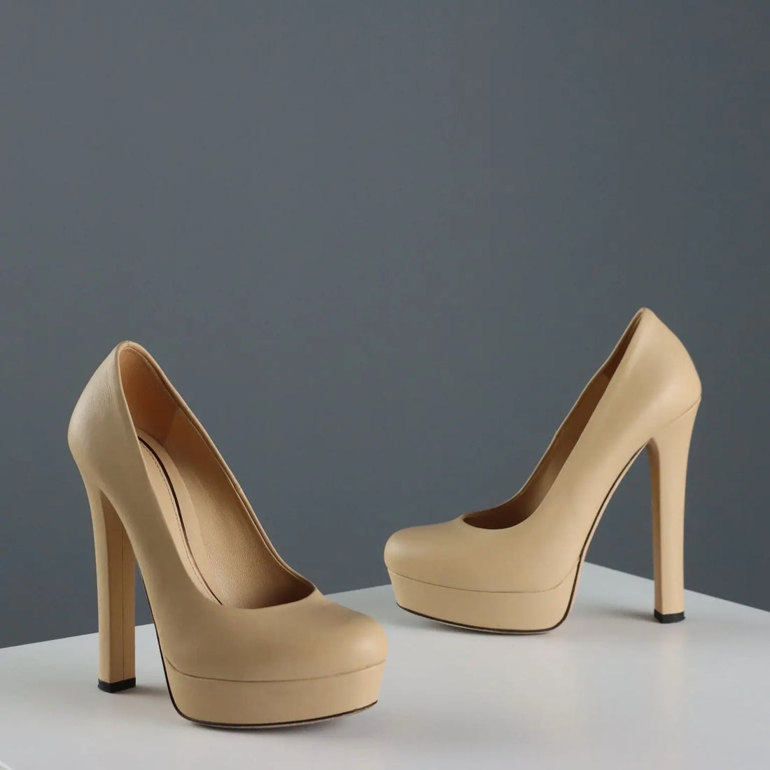 Gucci Heel Shoes Beige Leather UK Size 3 Second Hand Italy - UK Size 3 | Clothing & House Linens | Second hand
