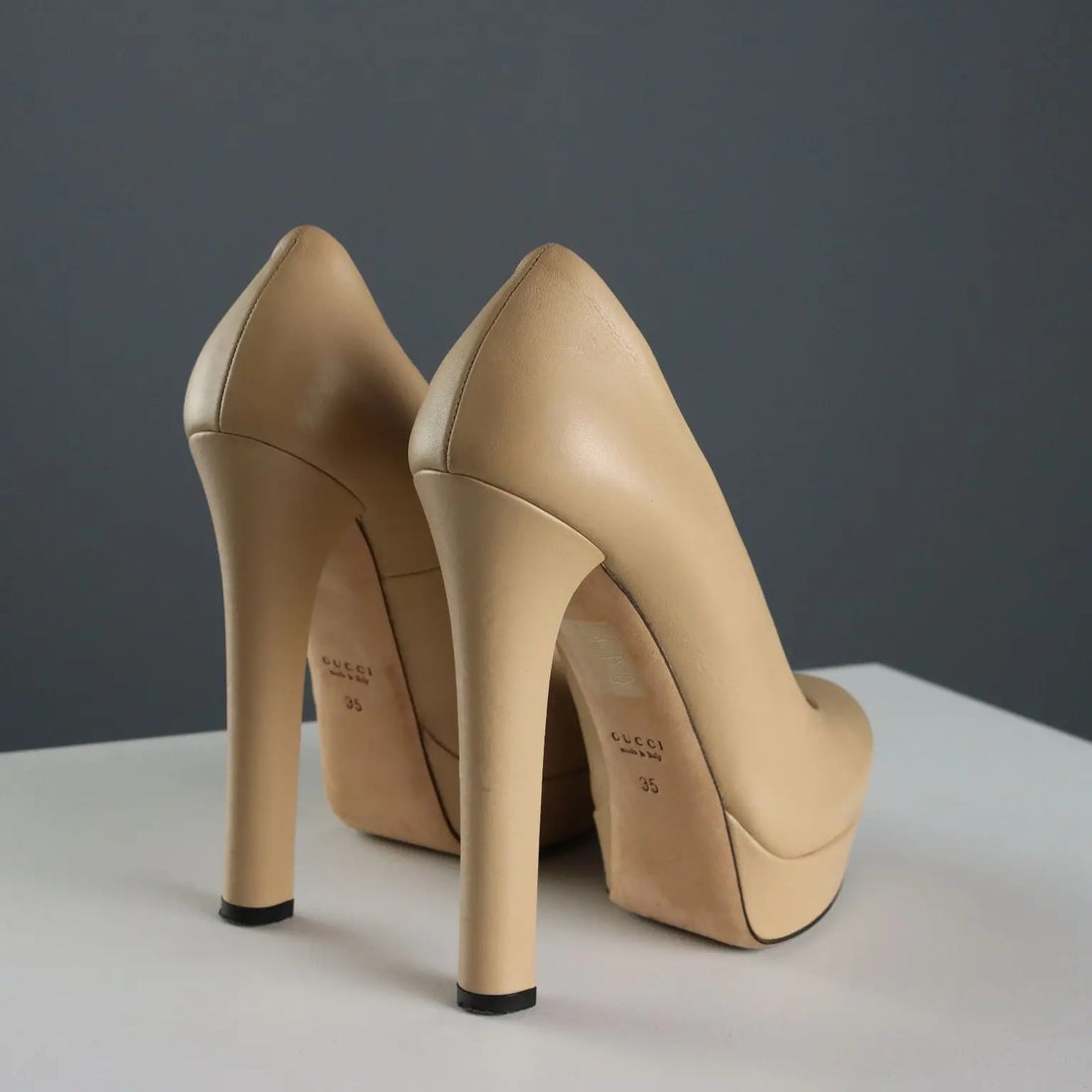 Gucci Heel Shoes Beige Leather UK Size 3 Second Hand Italy - UK Size 3 | Clothing & House Linens | Second hand