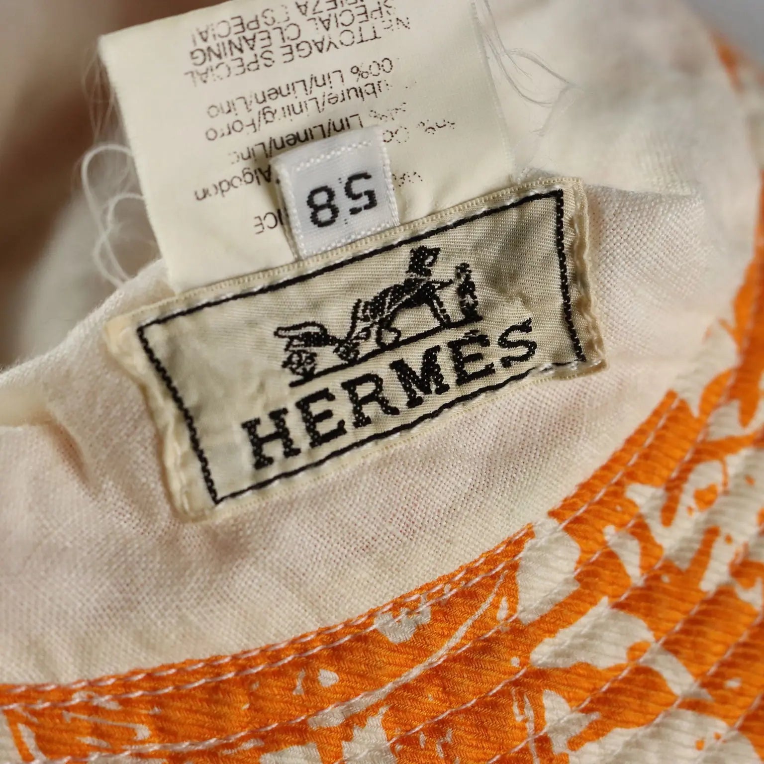 Hermès Cheval Surprise Hat Second Hand Cotton Linen France - Cotton and Linen | Clothing & House Linens | Second hand