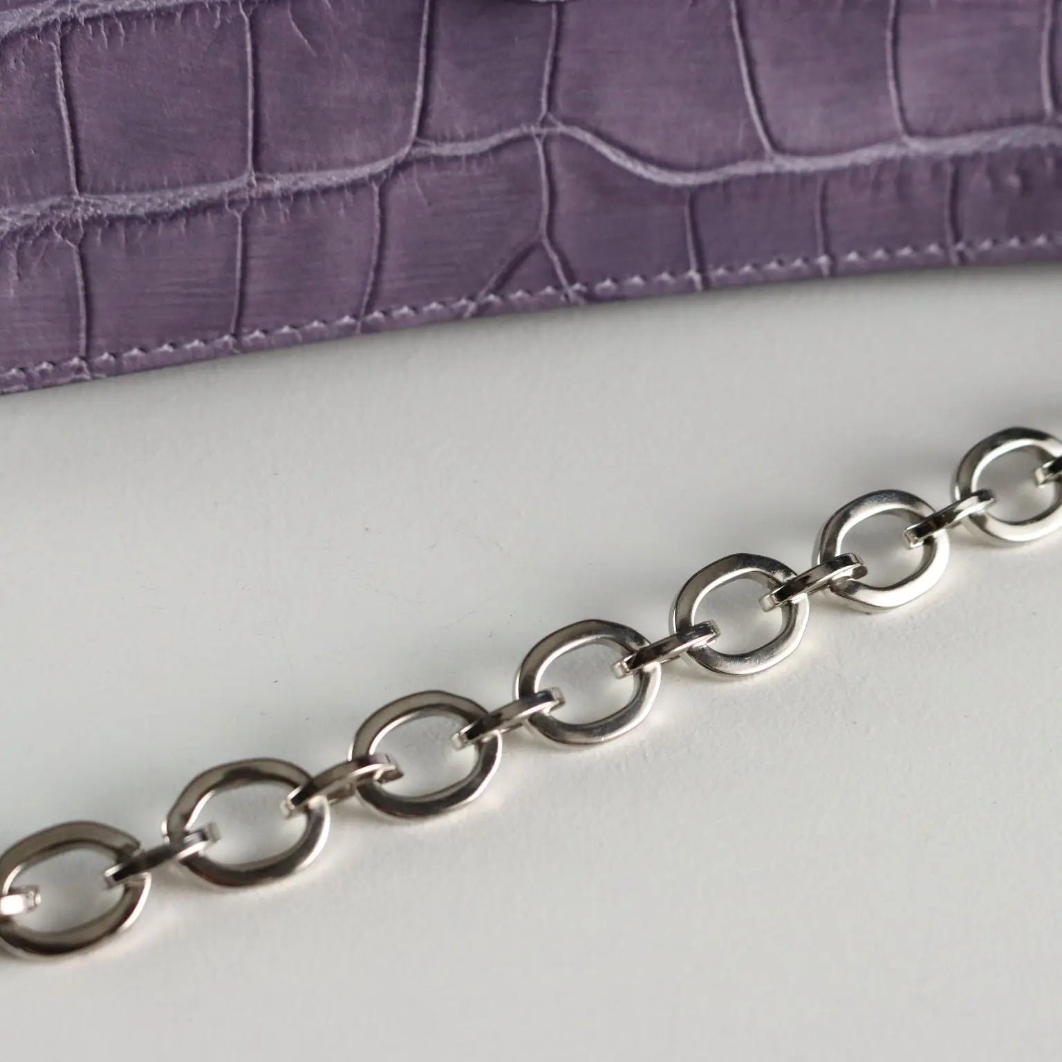 Furla Mini Bag Genuine Leather Crocodile Print Second Hand Italy - Genuine Leather | Clothing & House Linens | Second hand