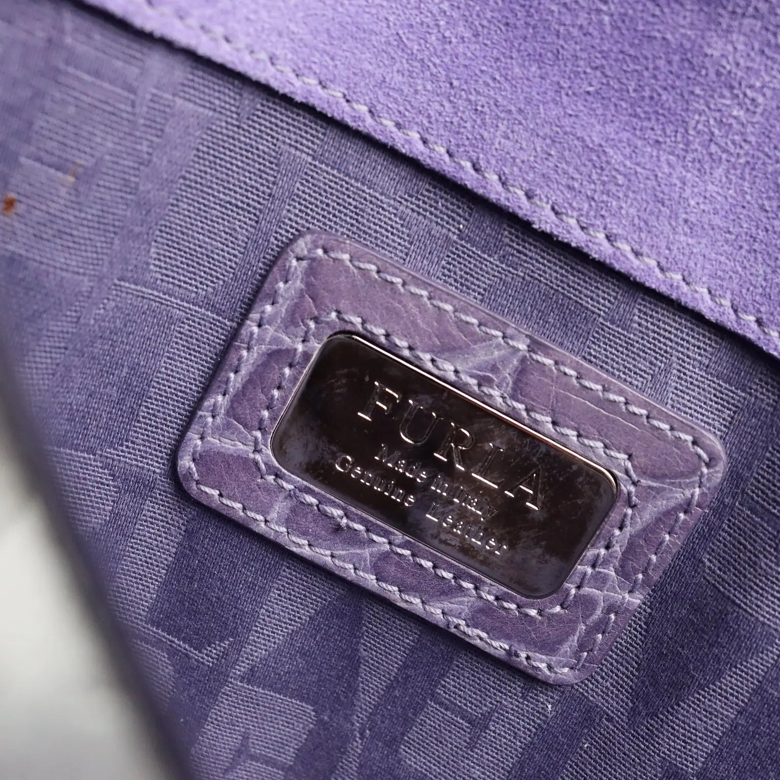 Furla Mini Bag Genuine Leather Crocodile Print Second Hand Italy - Genuine Leather | Clothing & House Linens | Second hand