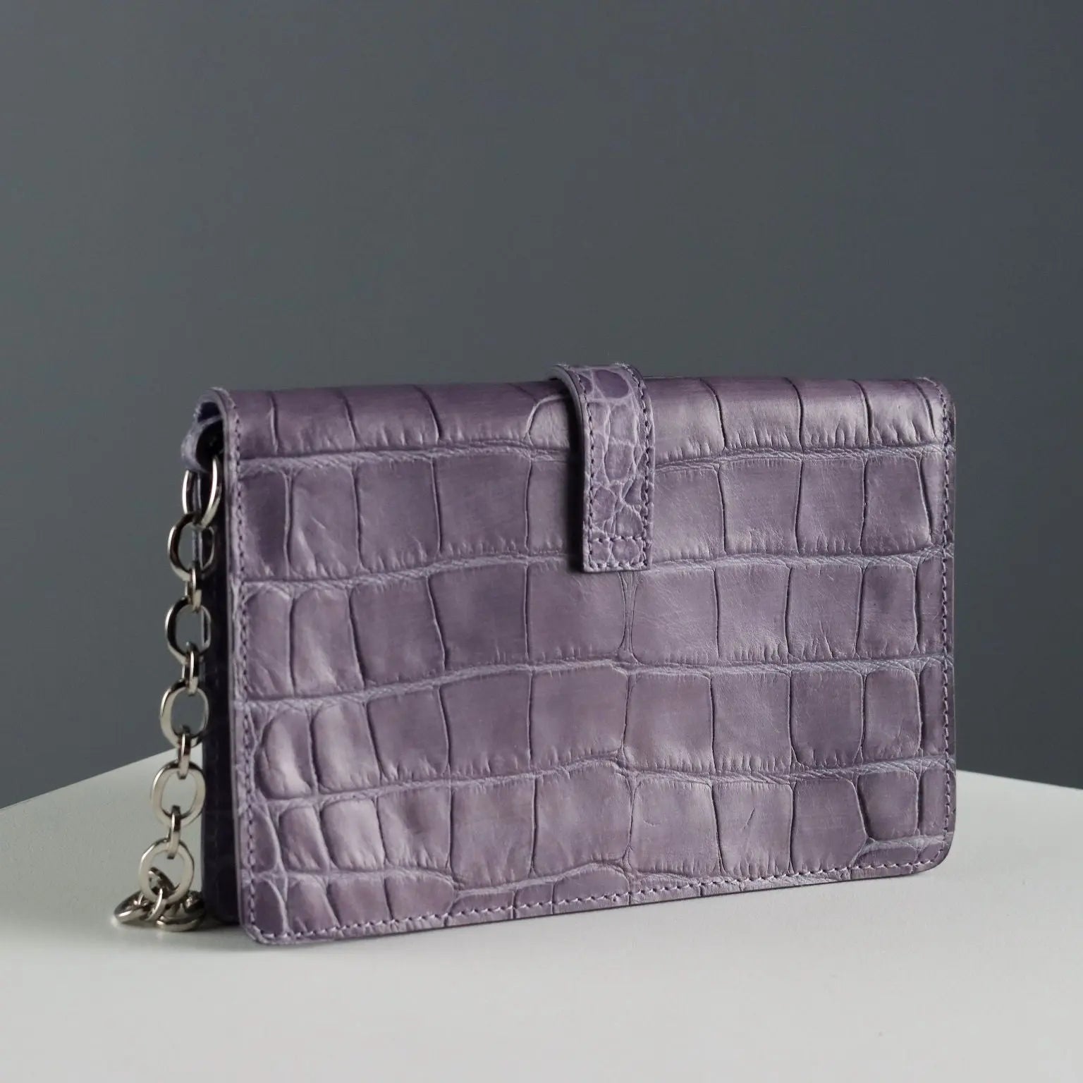 Furla Mini Bag Genuine Leather Crocodile Print Second Hand Italy - Genuine Leather | Clothing & House Linens | Second hand