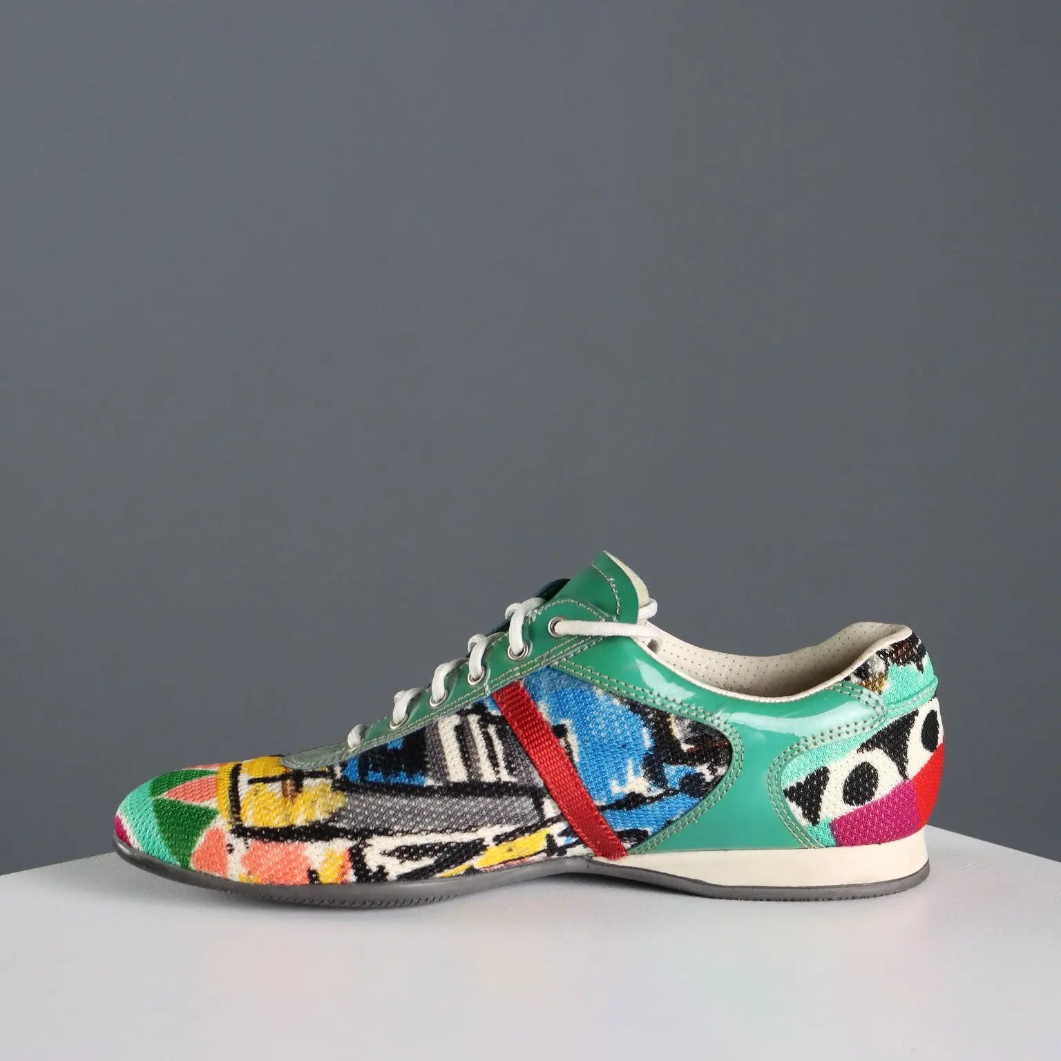 Prada Sneakers Fantasy Print Second Hand Leather Size 7 Italy - UK Size 7 | Clothing & House Linens | Second hand