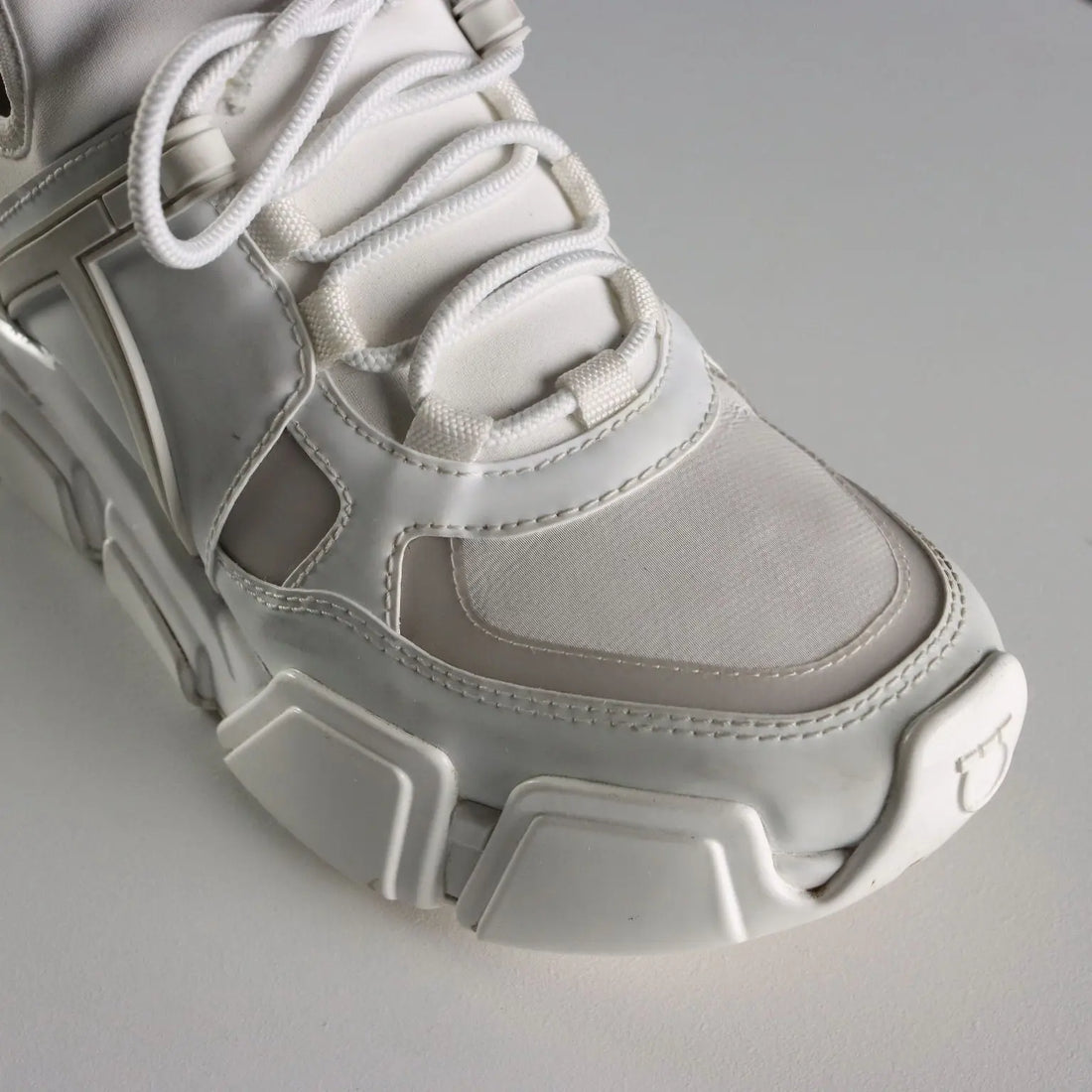 Ferragamo White Sneakers Leather Rubber UK Size 3 Second Hand Italy - UK Size 3 | Clothing & House Linens | Second hand