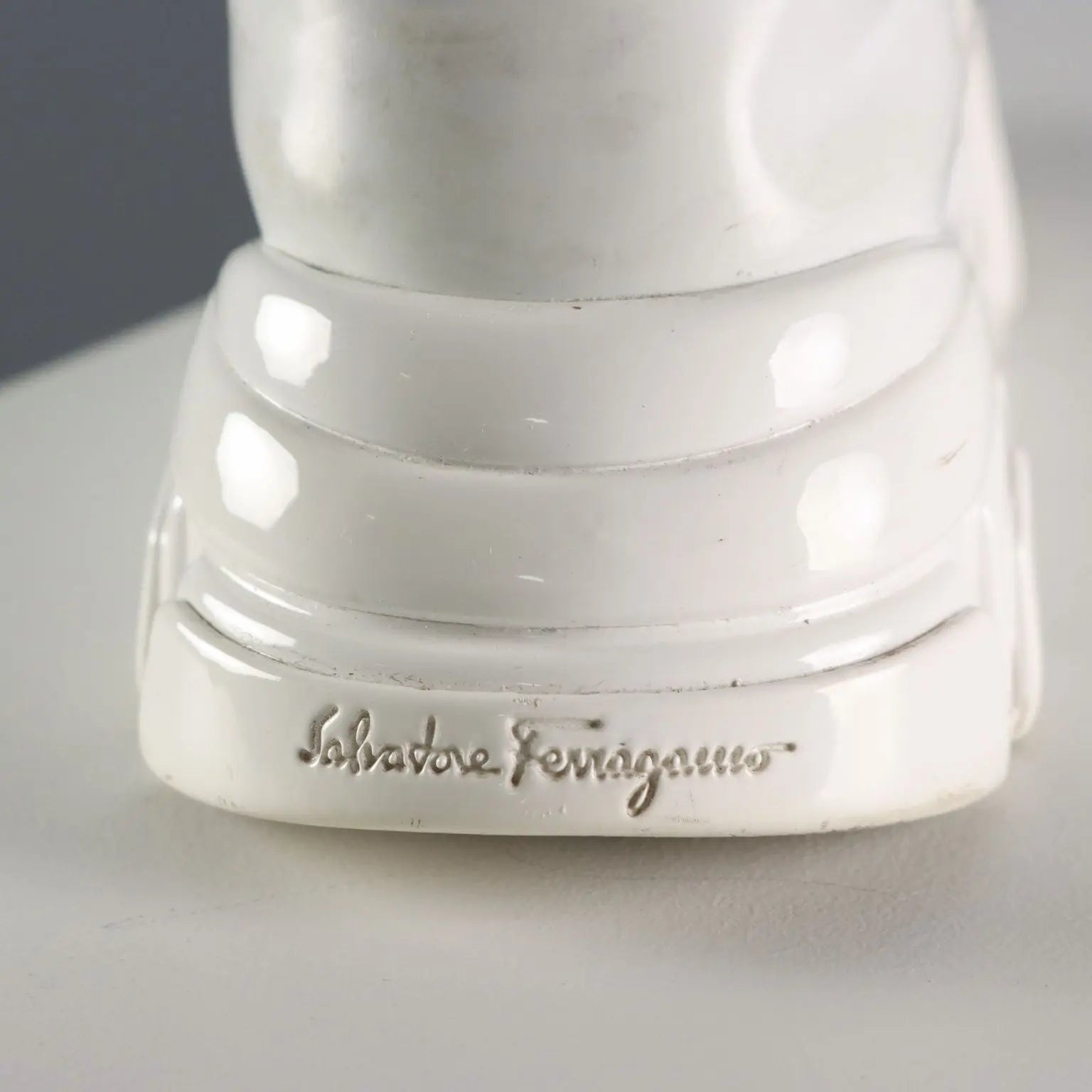 Ferragamo White Sneakers Leather Rubber UK Size 3 Second Hand Italy - UK Size 3 | Clothing & House Linens | Second hand