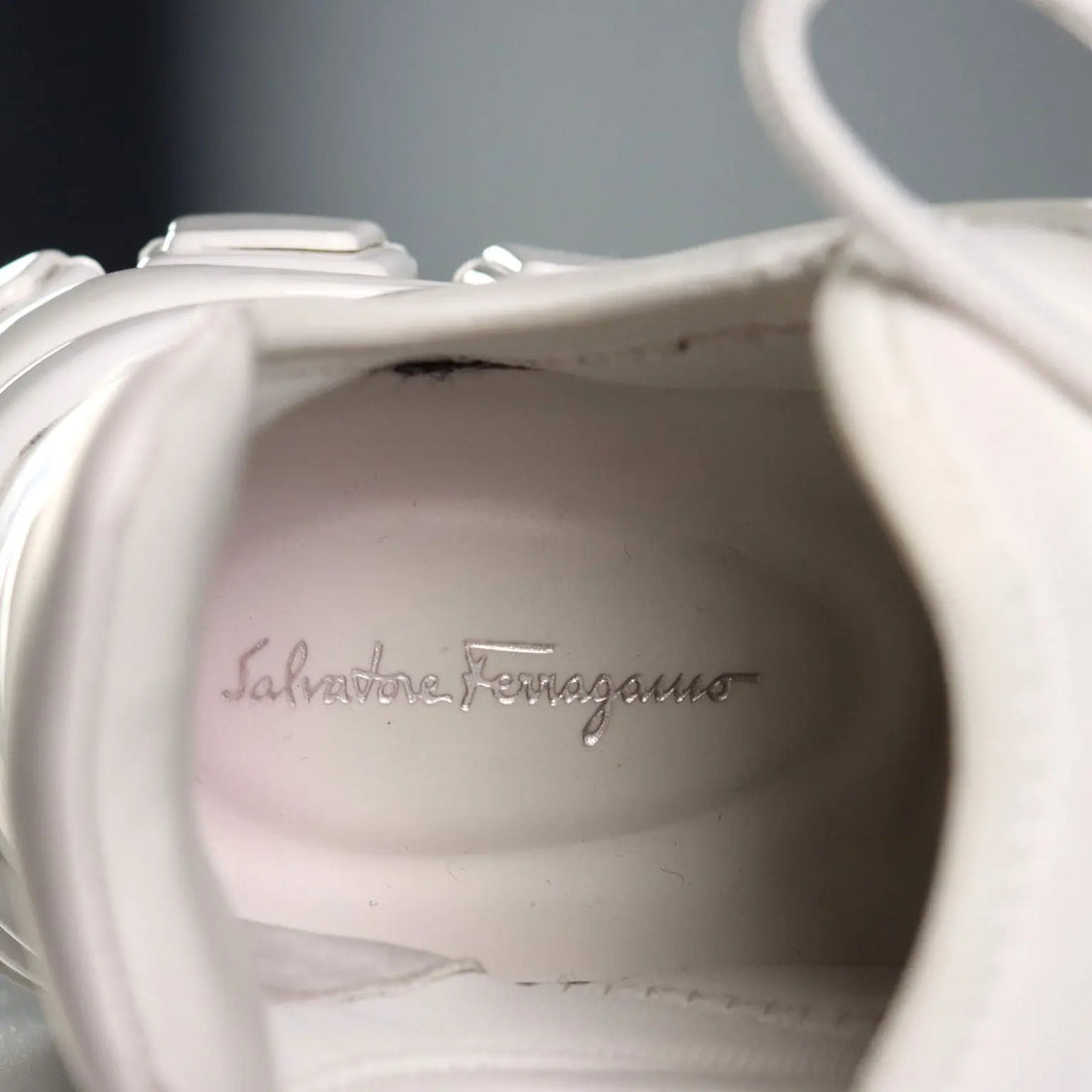 Ferragamo White Sneakers Leather Rubber UK Size 3 Second Hand Italy - UK Size 3 | Clothing & House Linens | Second hand