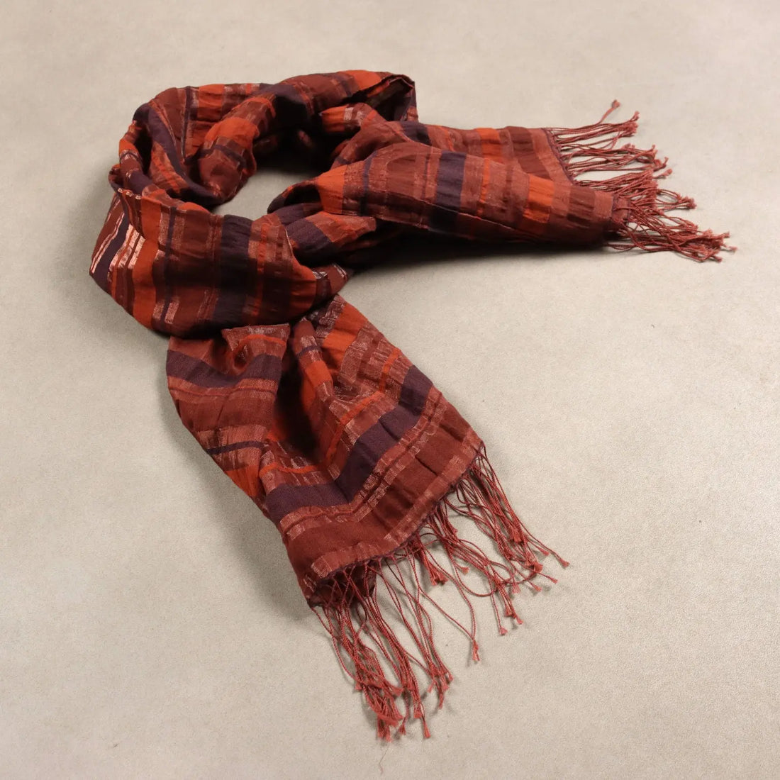 Loro Piana Striped Scarf Cotton Blend Second Hand Italy - Mixed Wool | Clothing & House Linens | Second hand
