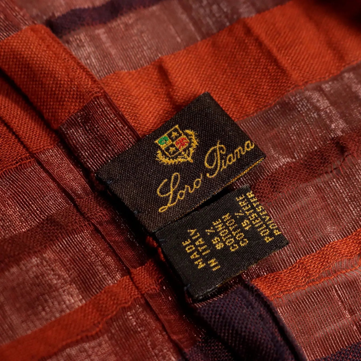 Loro Piana Striped Scarf Cotton Blend Second Hand Italy - Mixed Wool | Clothing & House Linens | Second hand