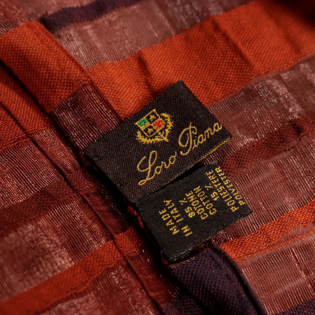 Loro Piana Striped Scarf Cotton Blend Second Hand Italy - Mixed Wool | Clothing & House Linens | Second hand