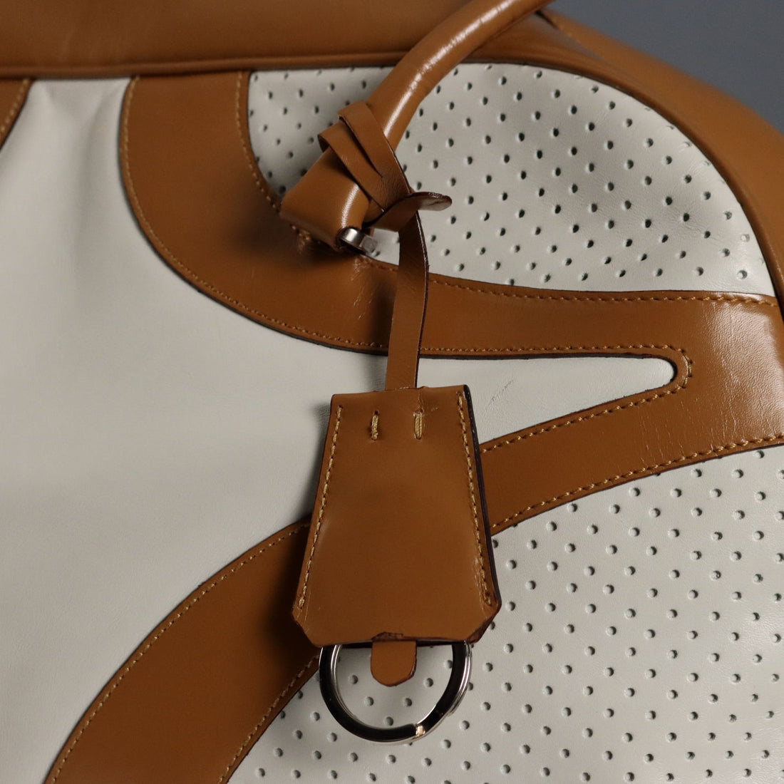 Prada Bowling Bag Genuine Leather Two Tone Second Hand - Genuine Leather | Clothing & House Linens | Second hand