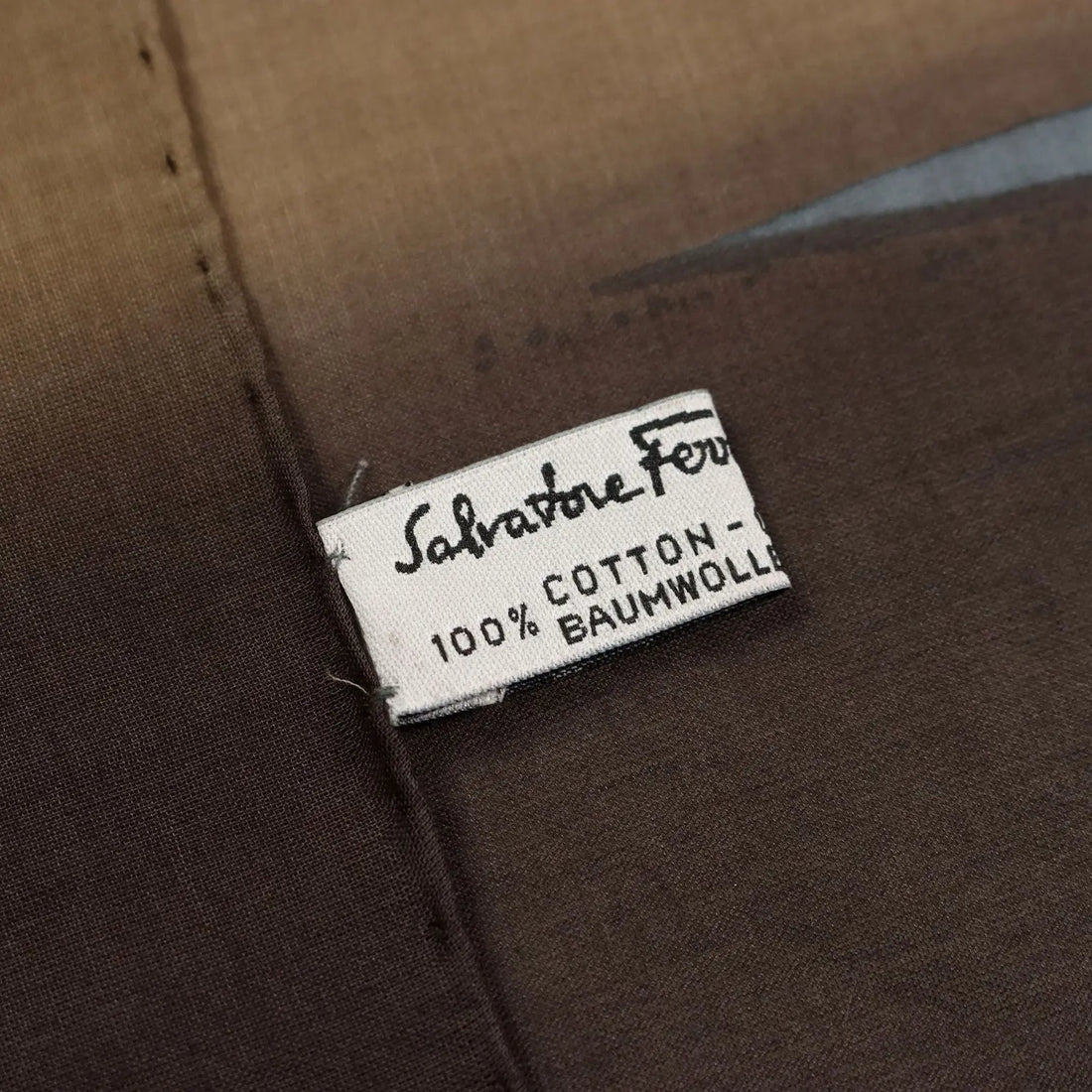 Ferragamo Scarf Pure Coloured Cotton Second Hand Italy - Pure Cotton | Clothing & House Linens | Second hand