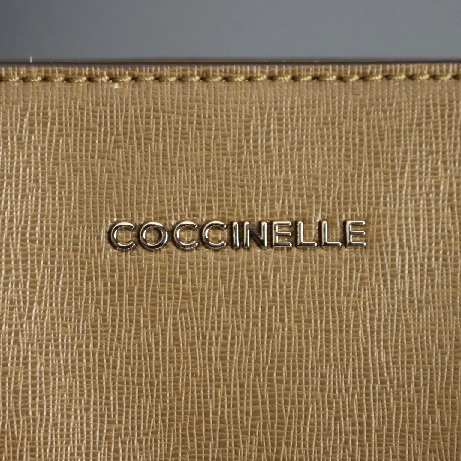 Coccinelle Tote Bag Genuine Leather 3 Pockets Italy