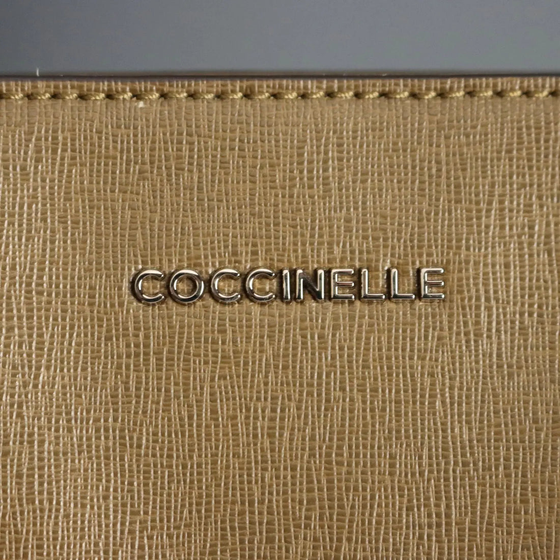 Coccinelle Tote Bag Genuine Leather 3 Pockets Italy