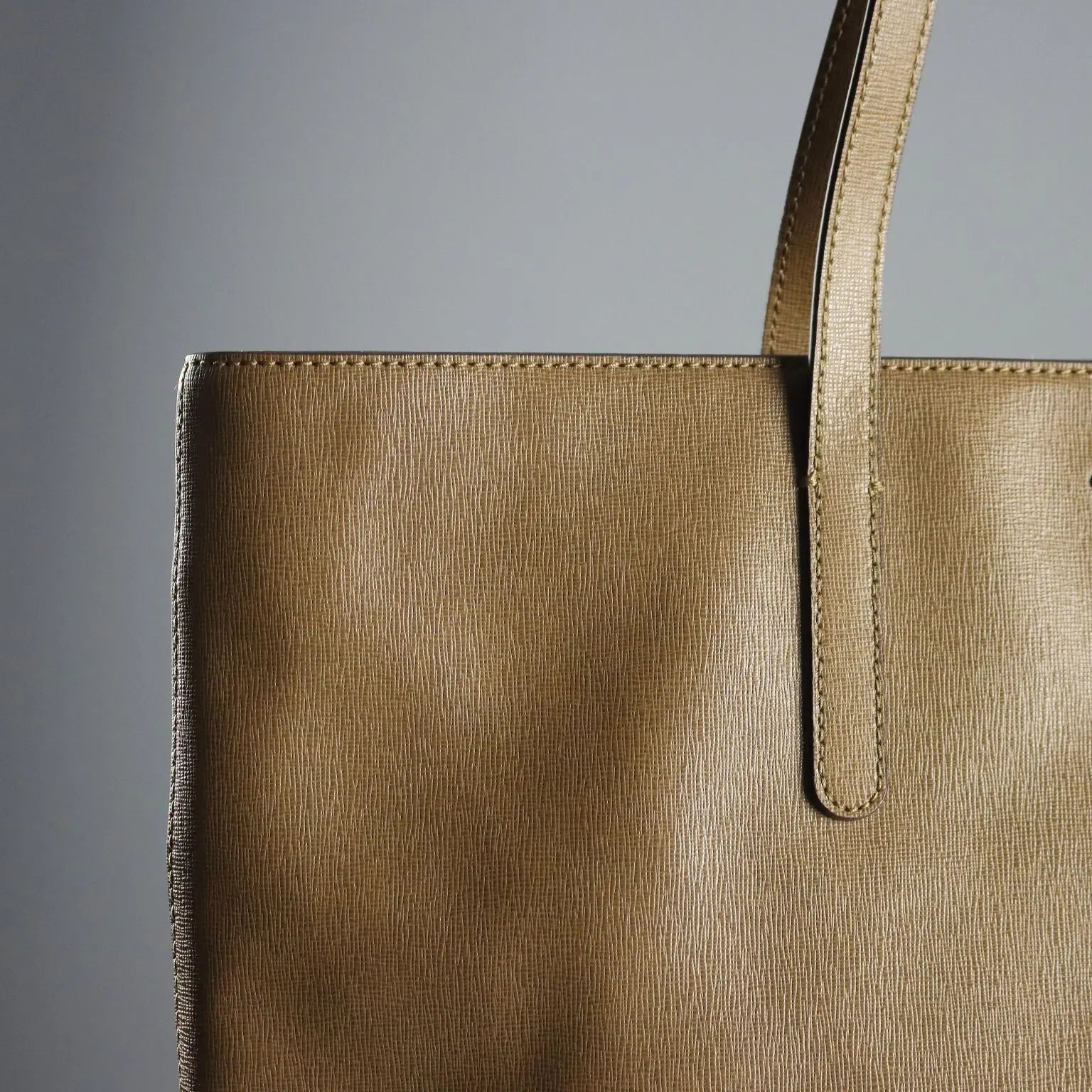 Coccinelle Tote Bag Genuine Leather 3 Pockets Italy