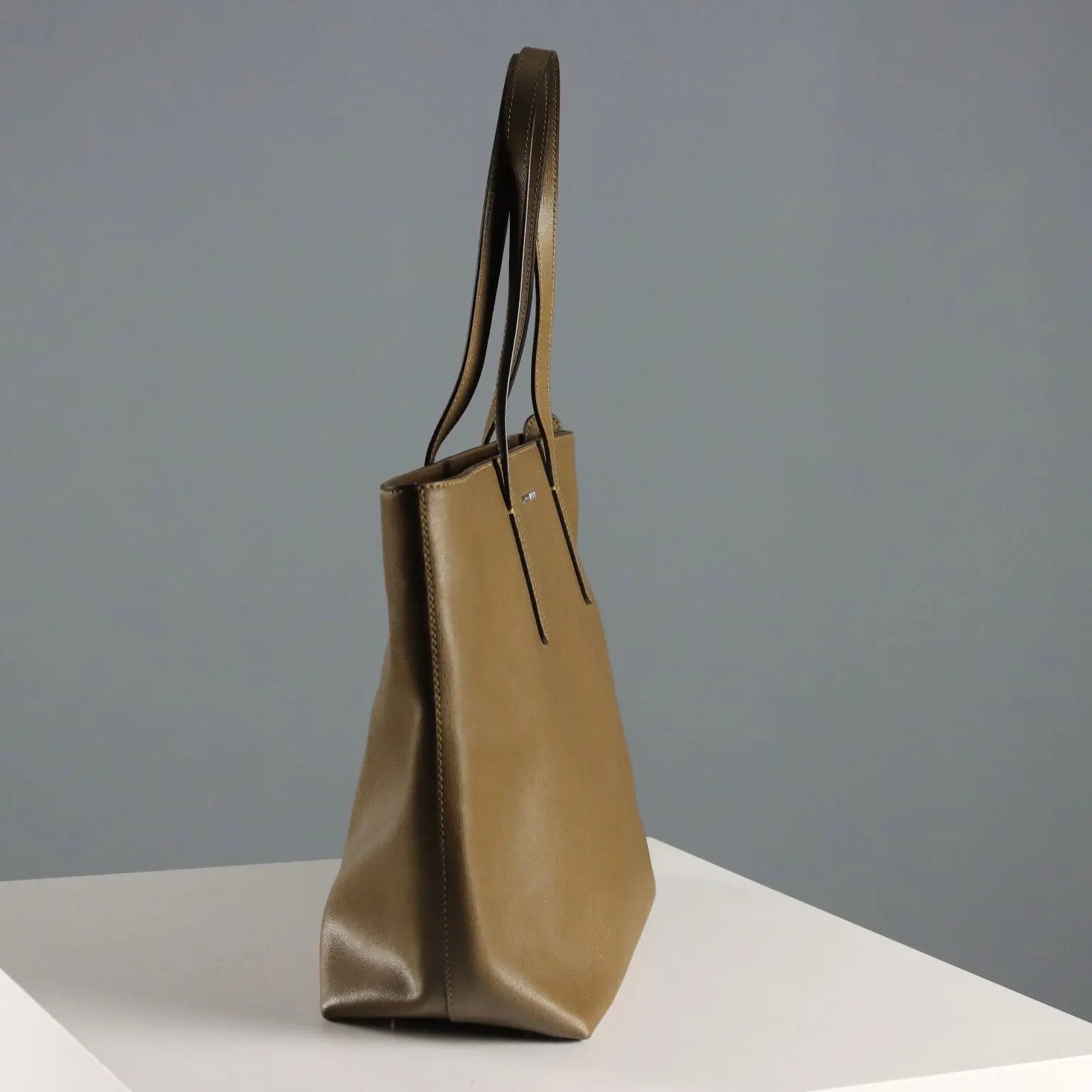 Coccinelle Tote Bag Genuine Leather 3 Pockets Italy