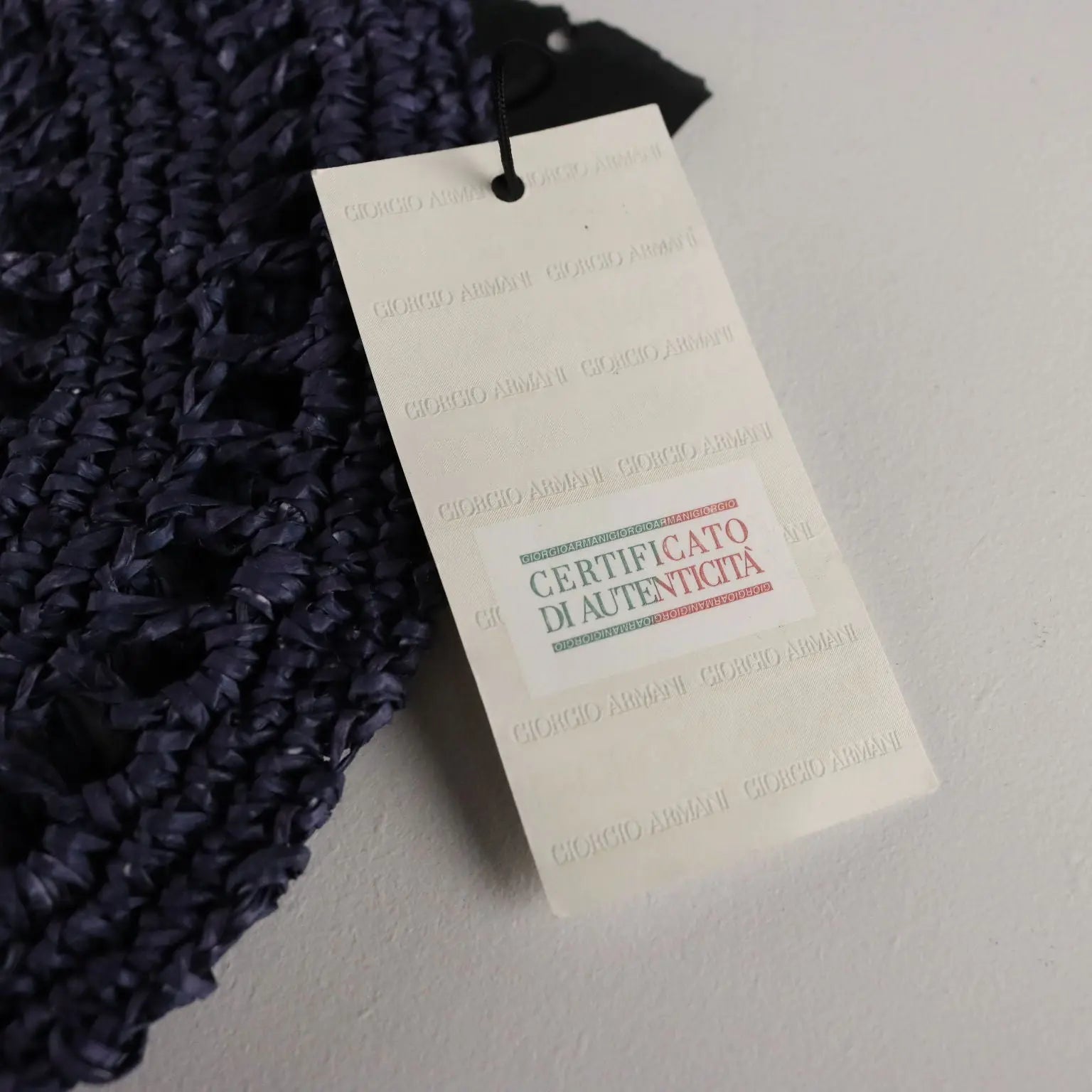 Giorgio Armani Crochet Beret Blue UK Size 7 Second Hand - UK Size 7 | Clothing & House Linens | Second hand