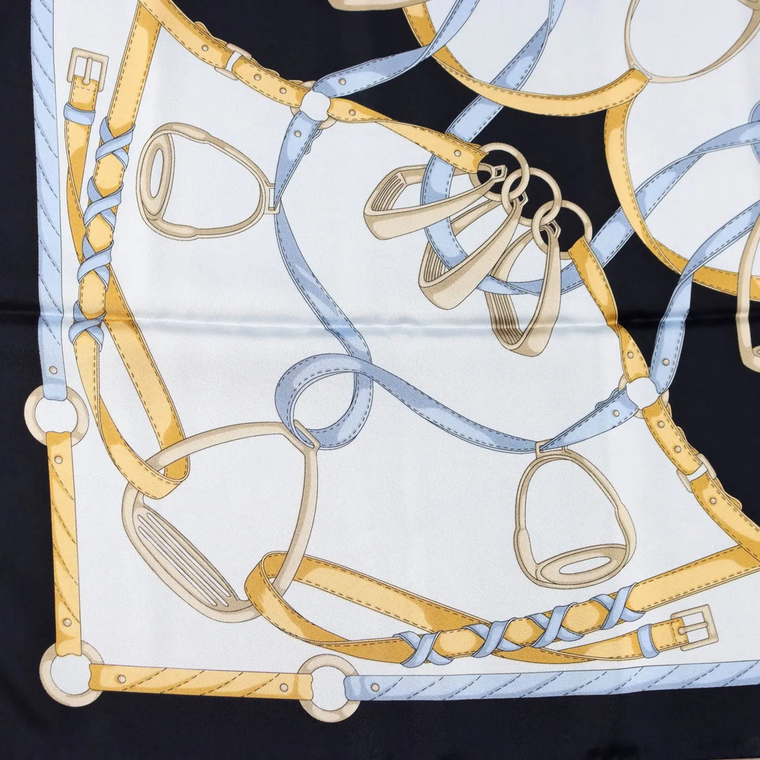 Zanellato Scarf Pure Silk Horse Riding Second Hand Italy