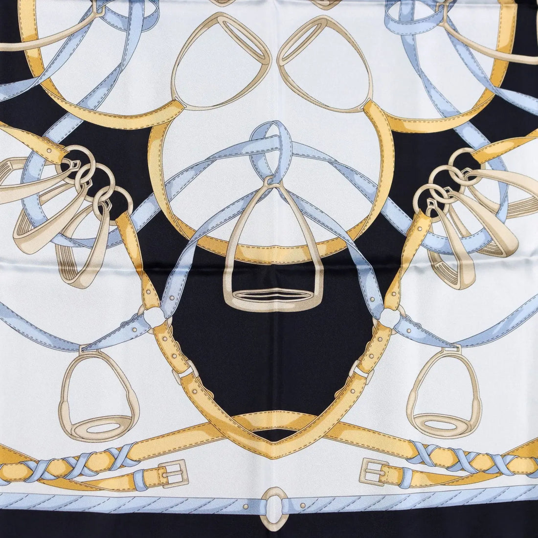Zanellato Scarf Pure Silk Horse Riding Second Hand Italy