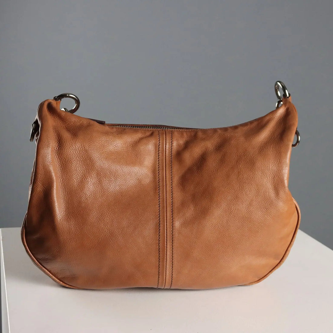 Prada Hobo Bag Genuine Leather Adjustable Italy Second Hand