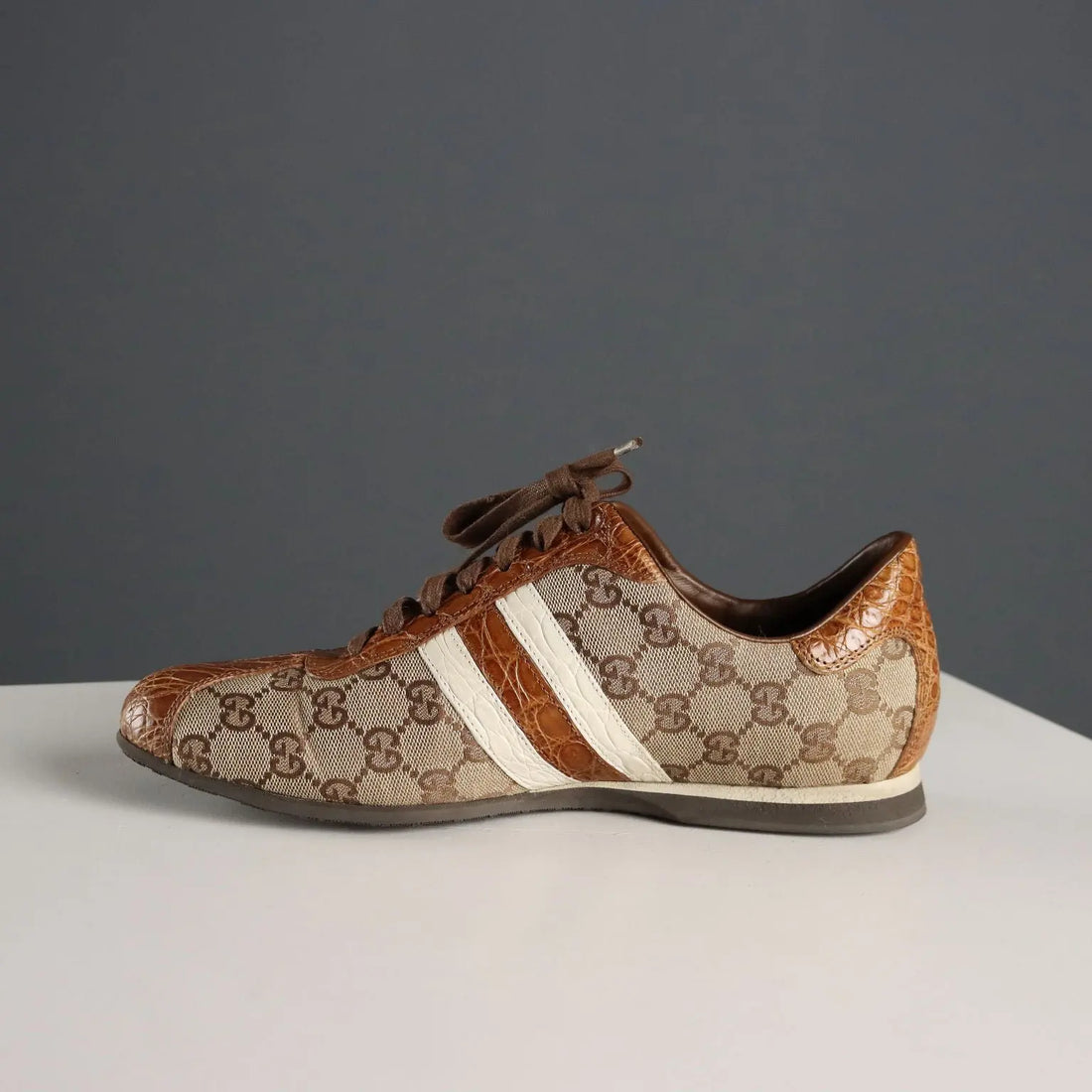 Gucci Sneakers Monogram Canvas Leather UK Size 6 Second Hand - UK Size 6 | Clothing & House Linens | Second hand